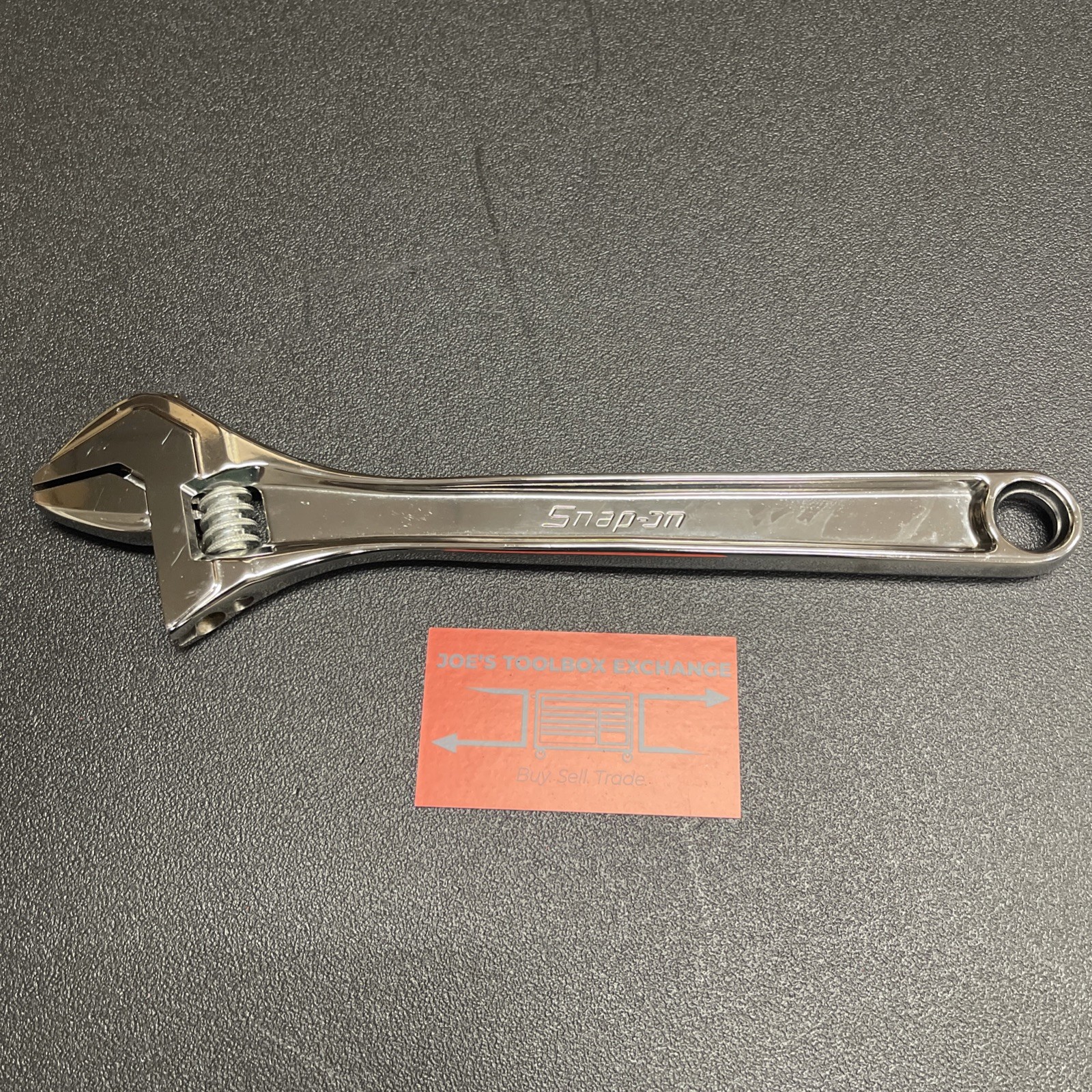 Snap-on Tools NEW 12″ Length Chrome Smooth Jaw Adjustable Wrench AD12BA