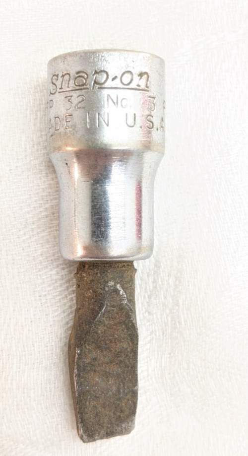 Snap-on FP32 No 3 Flat Head Bit Socket 3/8″ Drive TF