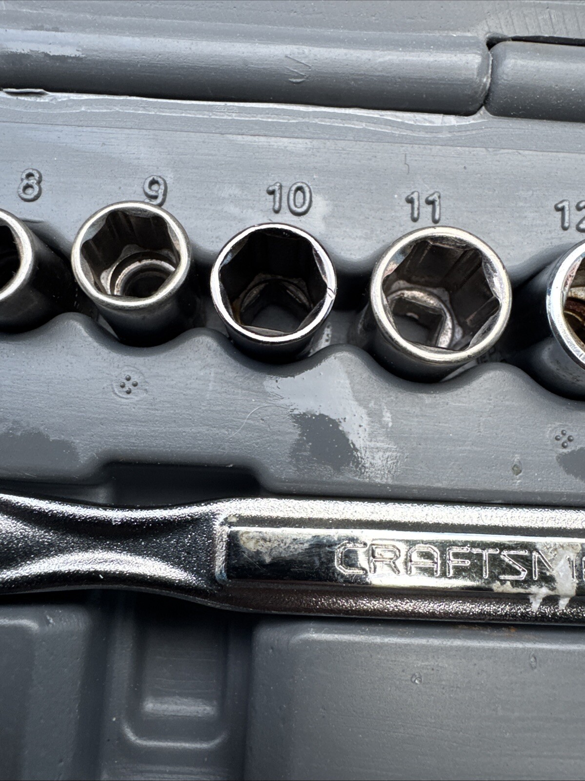 Sears Craftsman USA 1/4” Metric Socket Set 11Pc 34861 Pre Own 5-13mm