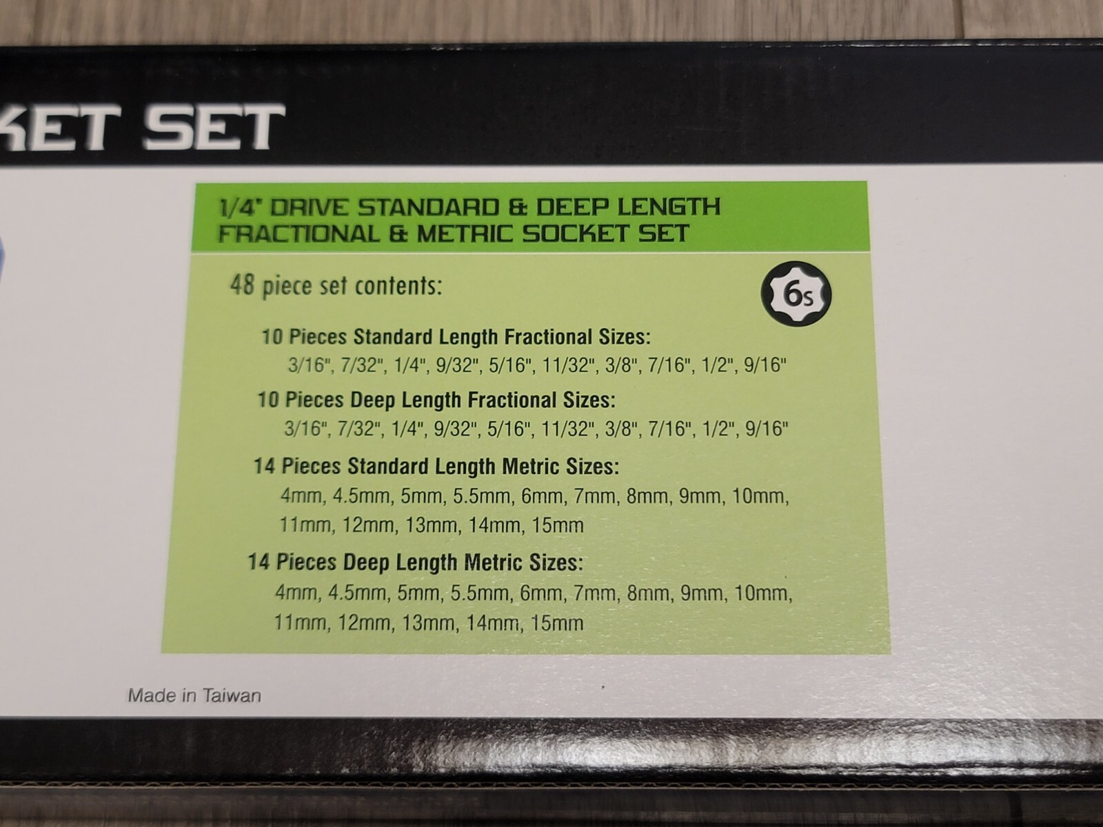 Grey Pneumatic 48pc 1/4″ dr Short & Deep SAE & Metric Impact Socket Set #9748