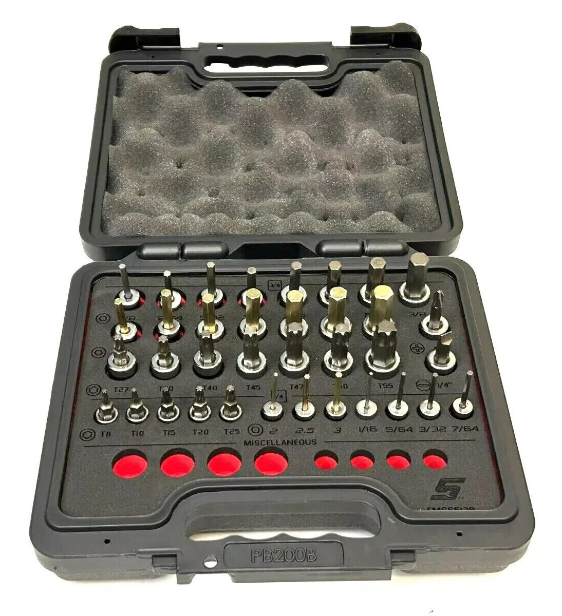 Snap-on 36pc 1/4″ 3/8″ Drive Metric / SAE Allen + Torx Socket Set 236EFSFR NEW