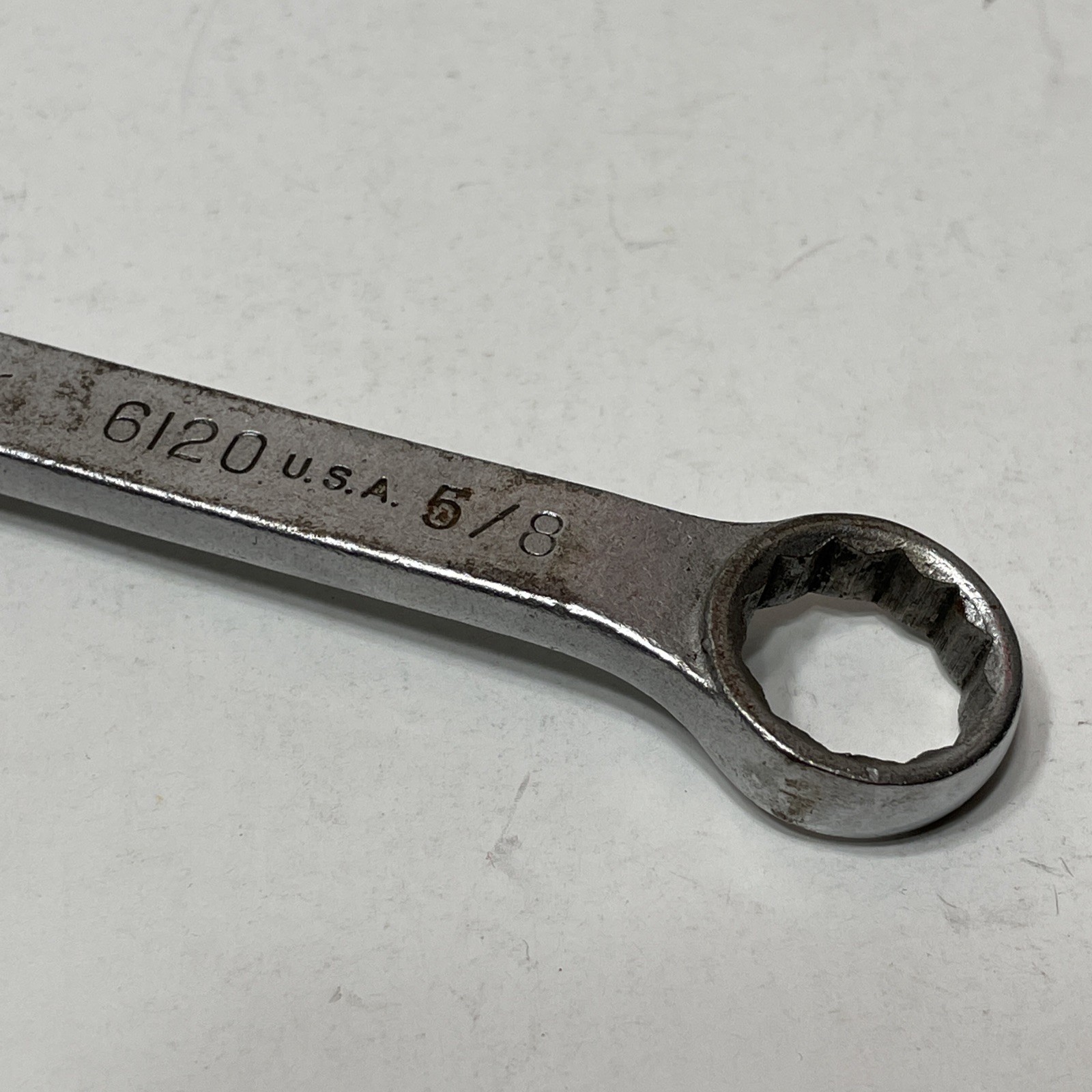 Proto Challenger 5/8″ 6120 Wrench USA SAE VTG Satin Chrome Trojan Roman Helmet