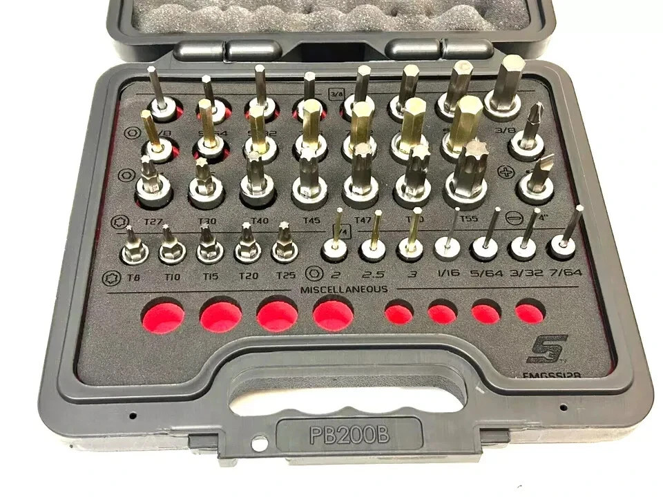 Snap-on 36pc 1/4″ 3/8″ Drive Metric / SAE Allen + Torx Socket Set 236EFSFR NEW