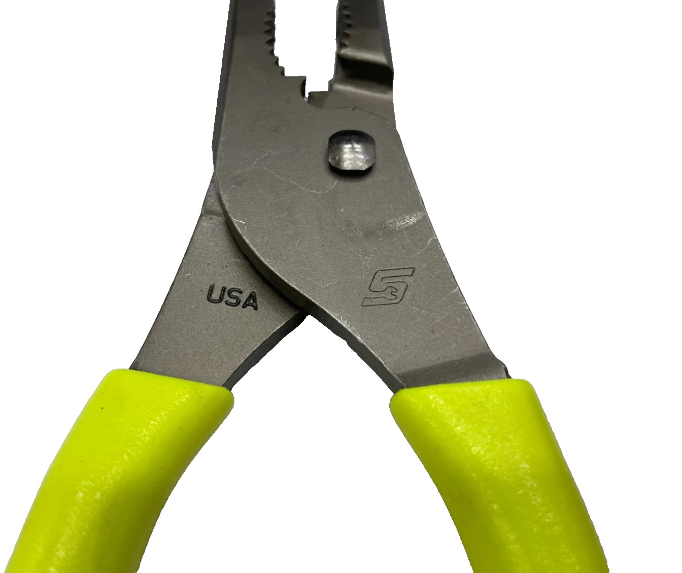 Snap-On Tools HIVIZ 9″ Soft Grip Long Nose Slip Joint Pliers LN47ACFHV USA NEW