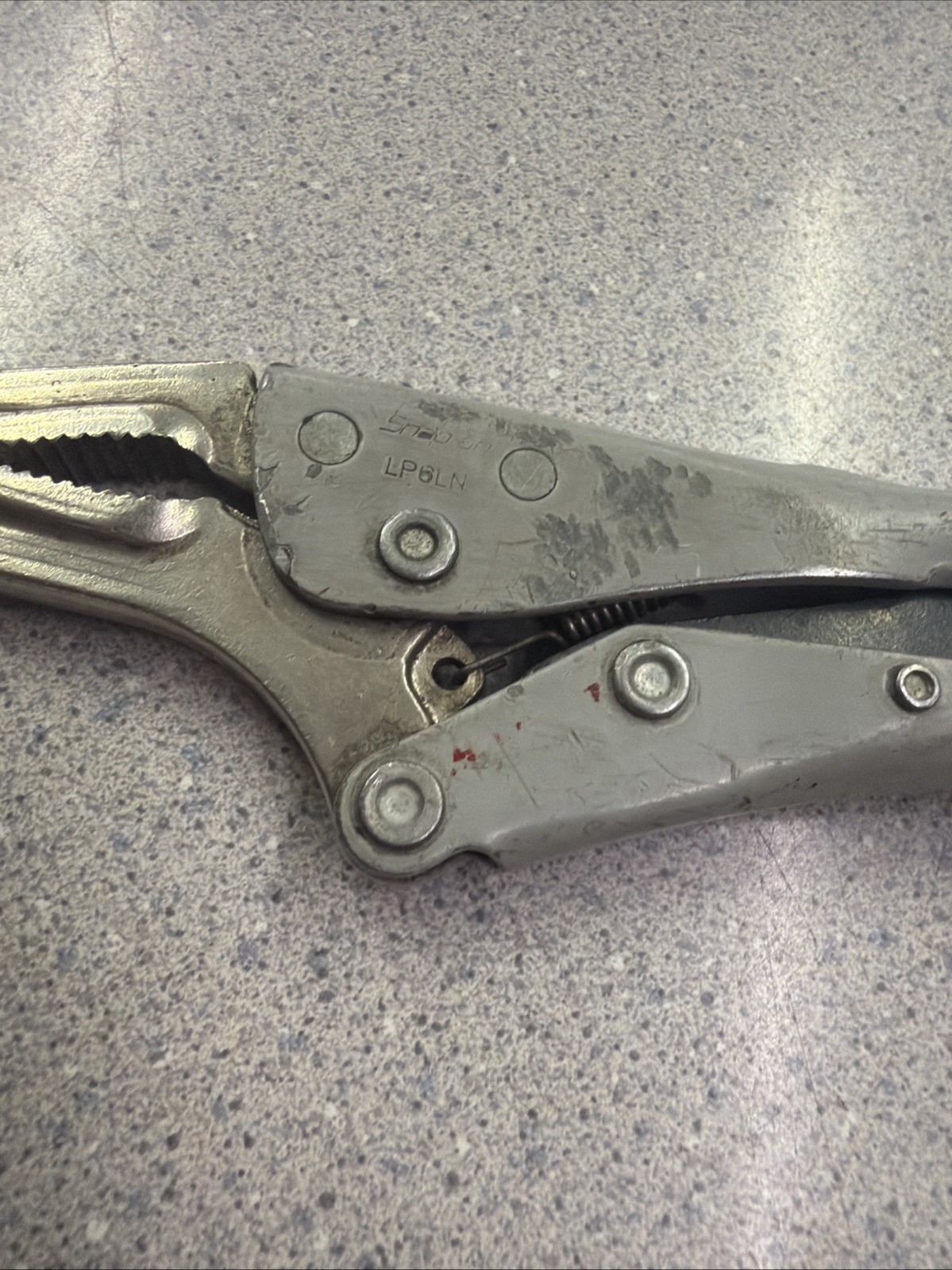 ✅ Snap-On LP6LN 6″ Long Nose Locking Vice Grip Pliers Gray USA USED 🇺🇸 T11