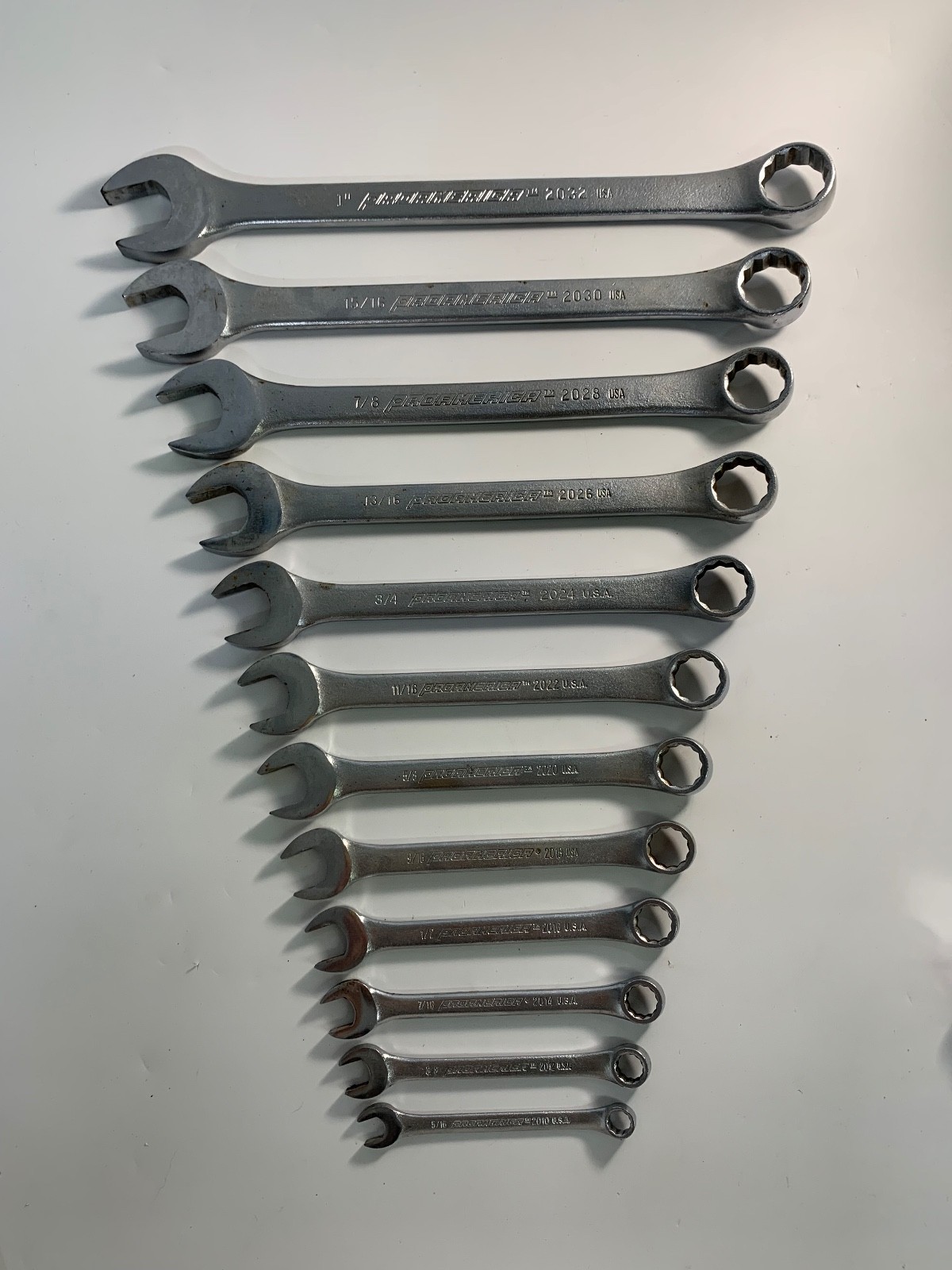 Pro America USA 12 Piece SAE 12 Point Combination Wrench Set 5/16″ – 1″