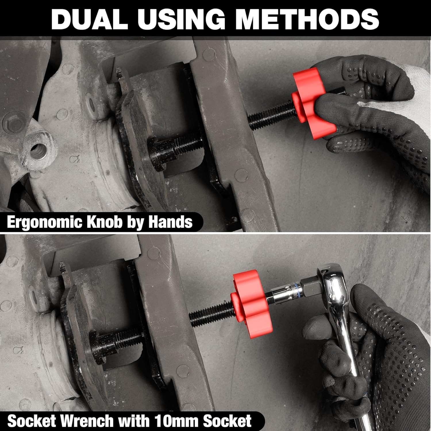 WORKPRO Heavy Duty Disc Brake Pad Spreader Brake Caliper Compression Tool Piston