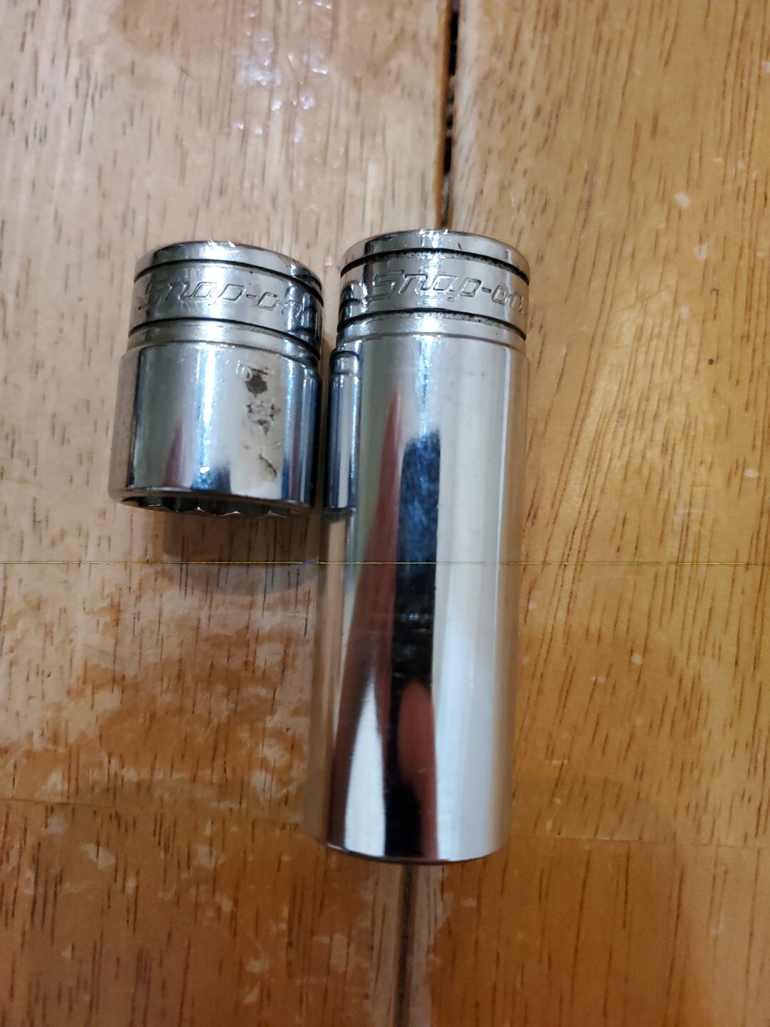 Snap On 3/8 Drive 11/16 12PT Shallow Deep Sockets Lot Of 2