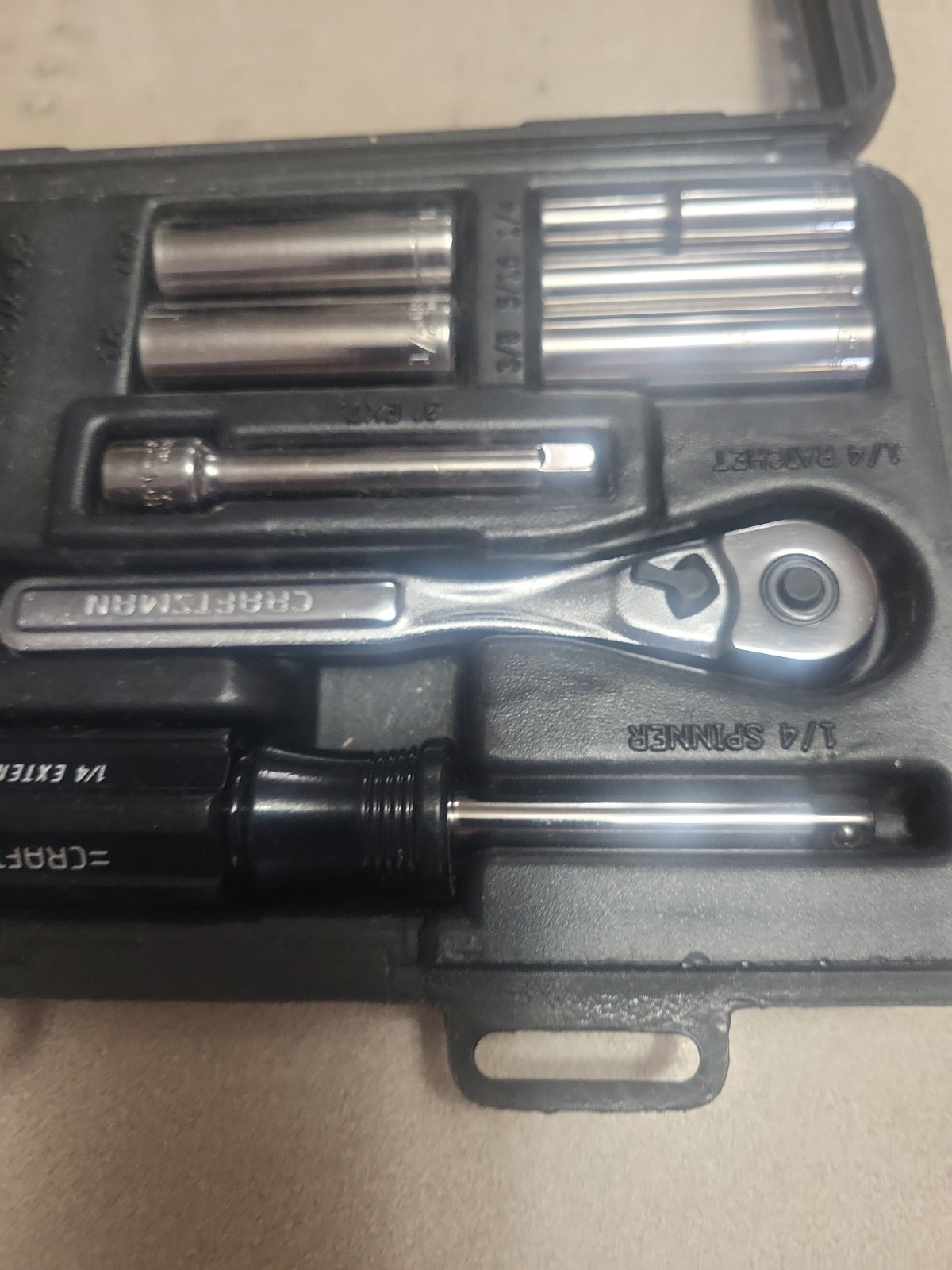 Vintage Craftsman SAE USA 1/4″ Socket Set 21 Piece