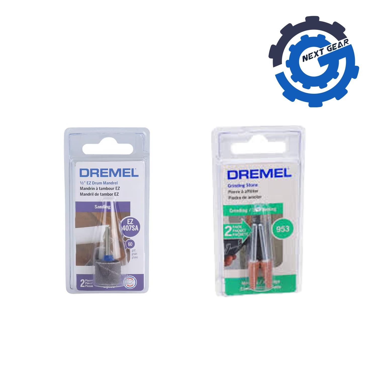 Dremel 2 pack EZ407SA-01 Drum Sanding Band 953 Aluminum Oxide 1/4 Grinding Stone