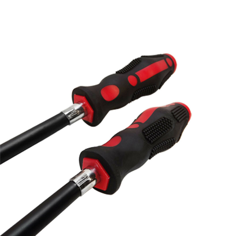 2 Pc 20» Bendable 1/4» Socket Bits Driver Set Long Reach Flexible Driver Set