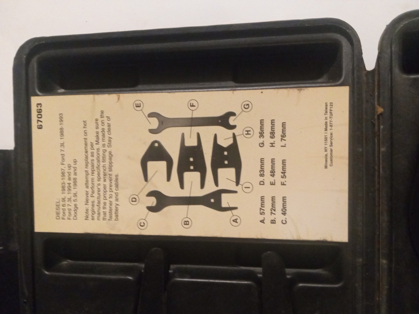 EverTough #67063 Fan Clutch Wrench Set With Case