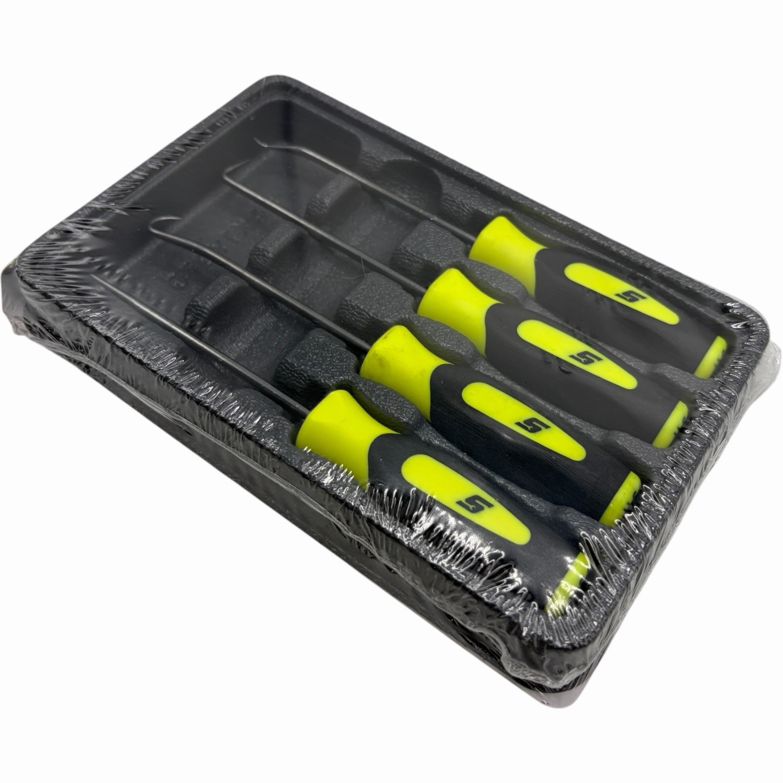 Snap On Tools Mini Pocket Pick Awl Set 4 piece High Vis 6 inch Straight Bent 90
