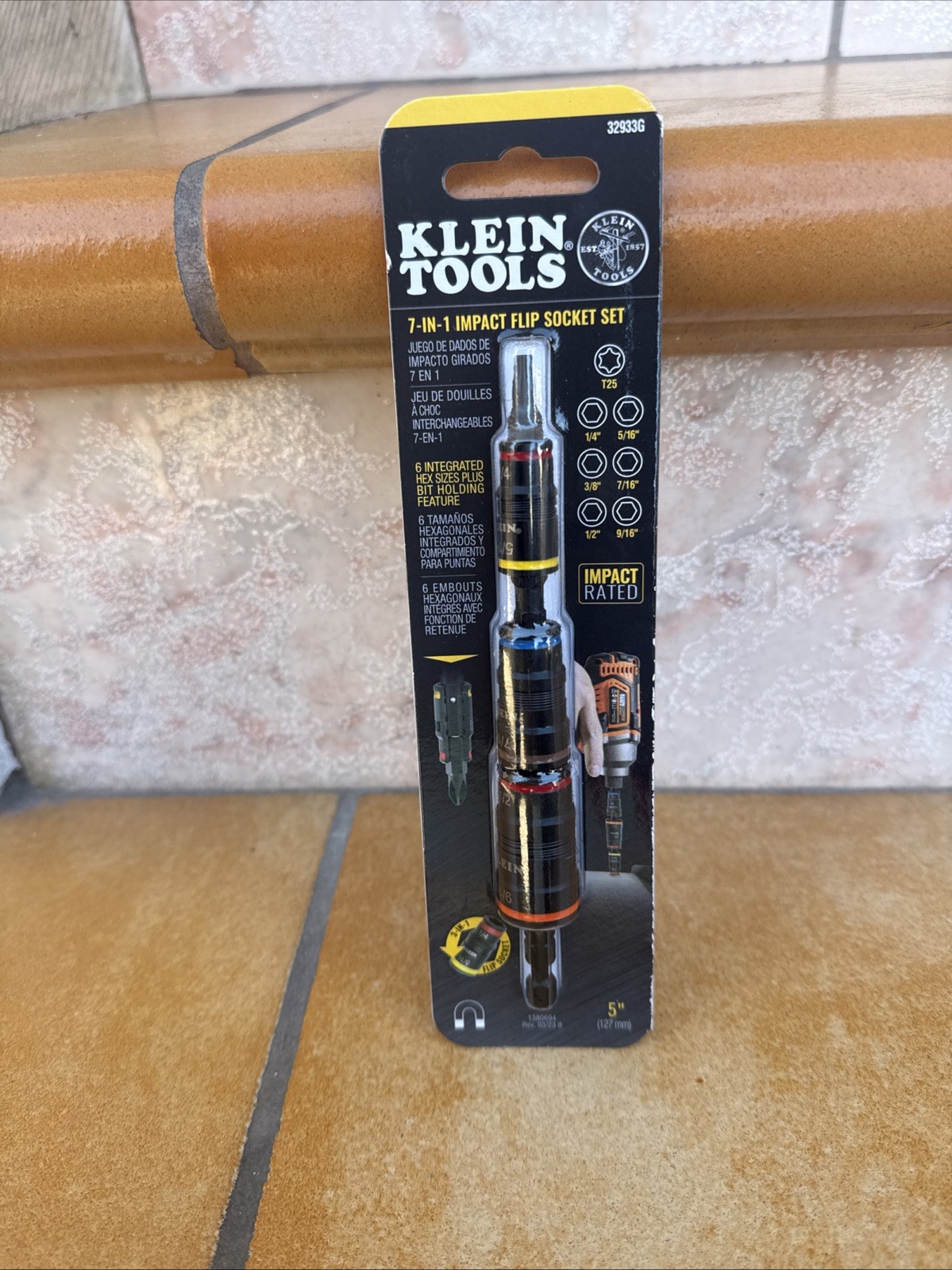 Klein Tools 7- in-1 Impact Flip Socket Set Metric 7 Piece 7pt Socket Set