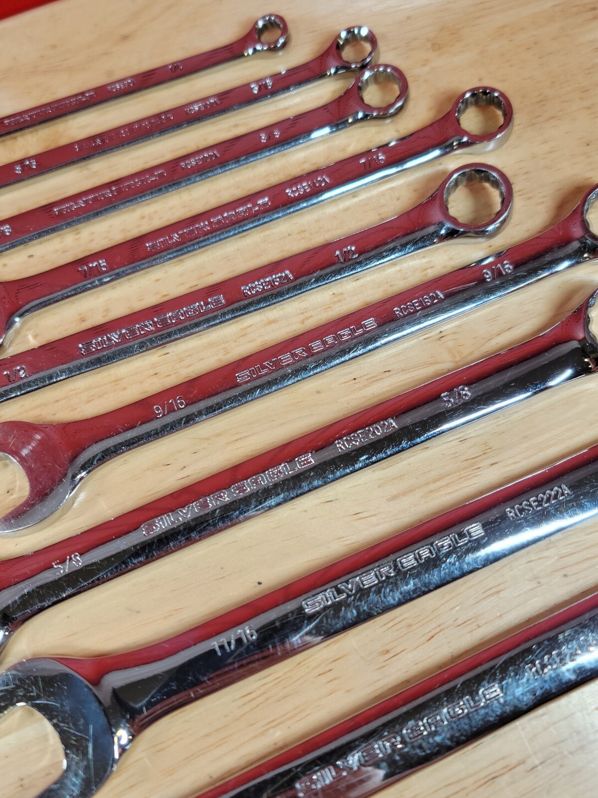 Silver Eagle RCSE 21-Piece MM & SAE Standard Wrench Set 8-19mm & 1/4″-3/4″