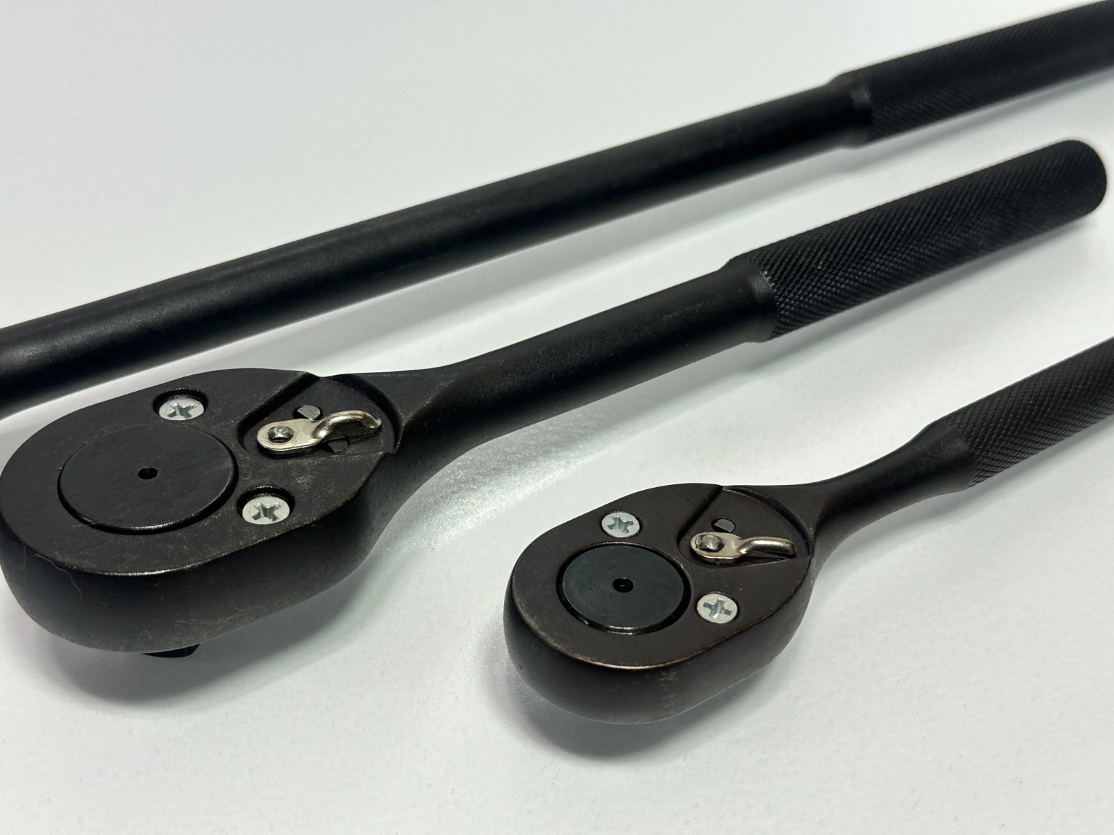NEW Proto Tools USA 3pc Black Industrial Finish Ratchet Set, 3/8″ & 1/2″ Drive