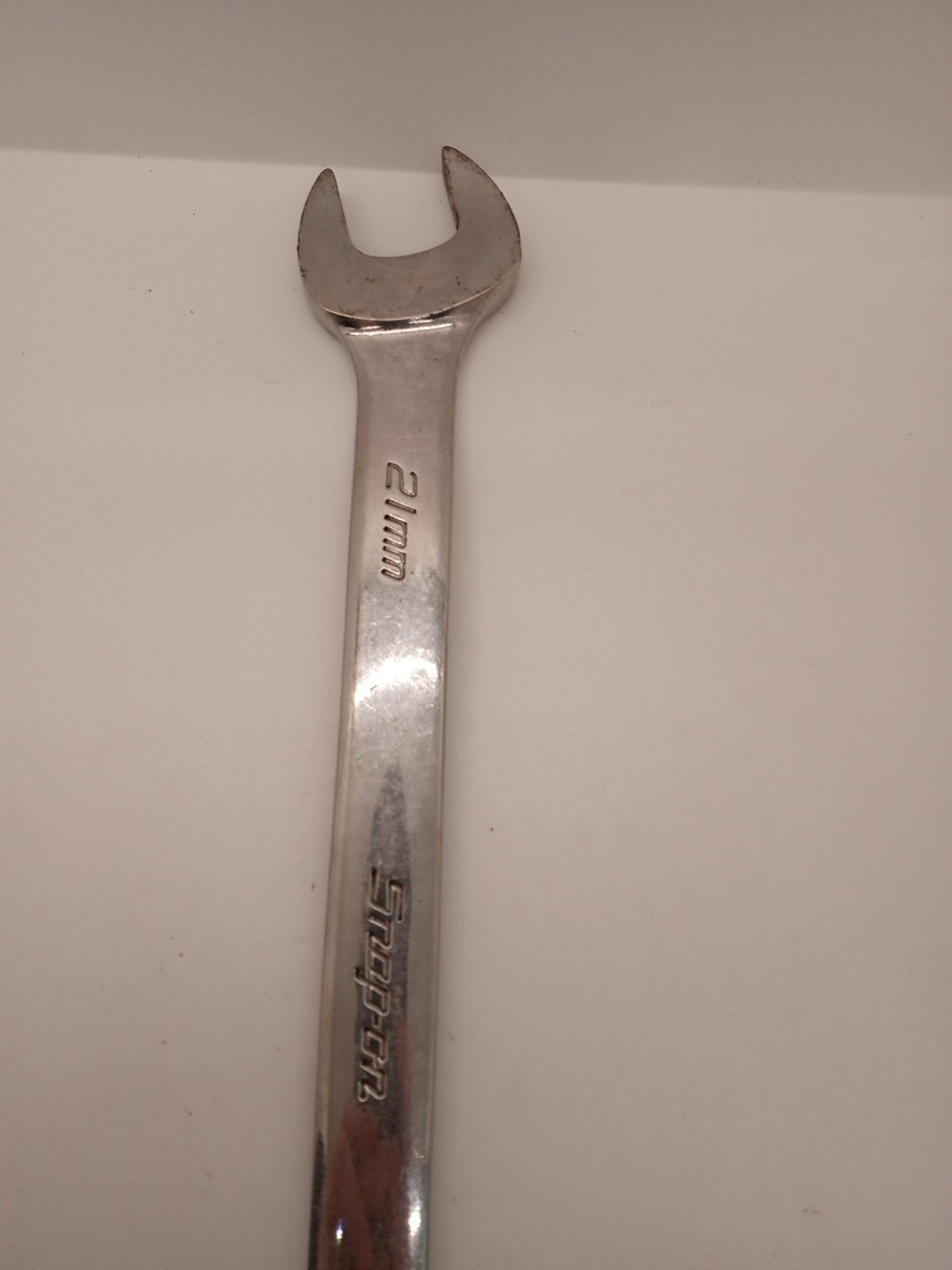 Snap-On Metric 12 Point 21mm #OEXM210B Open Box End Combination Wrench
