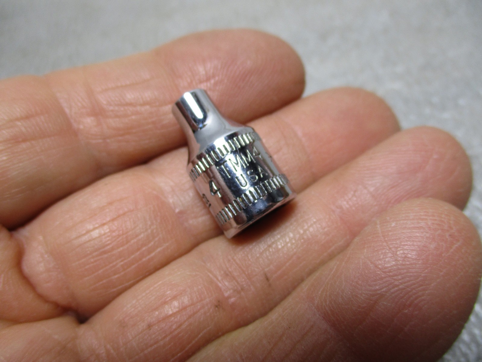 Snap-on USA 1/4″ drive 4mm metric 6 point Socket TMM4 Ships for FREE