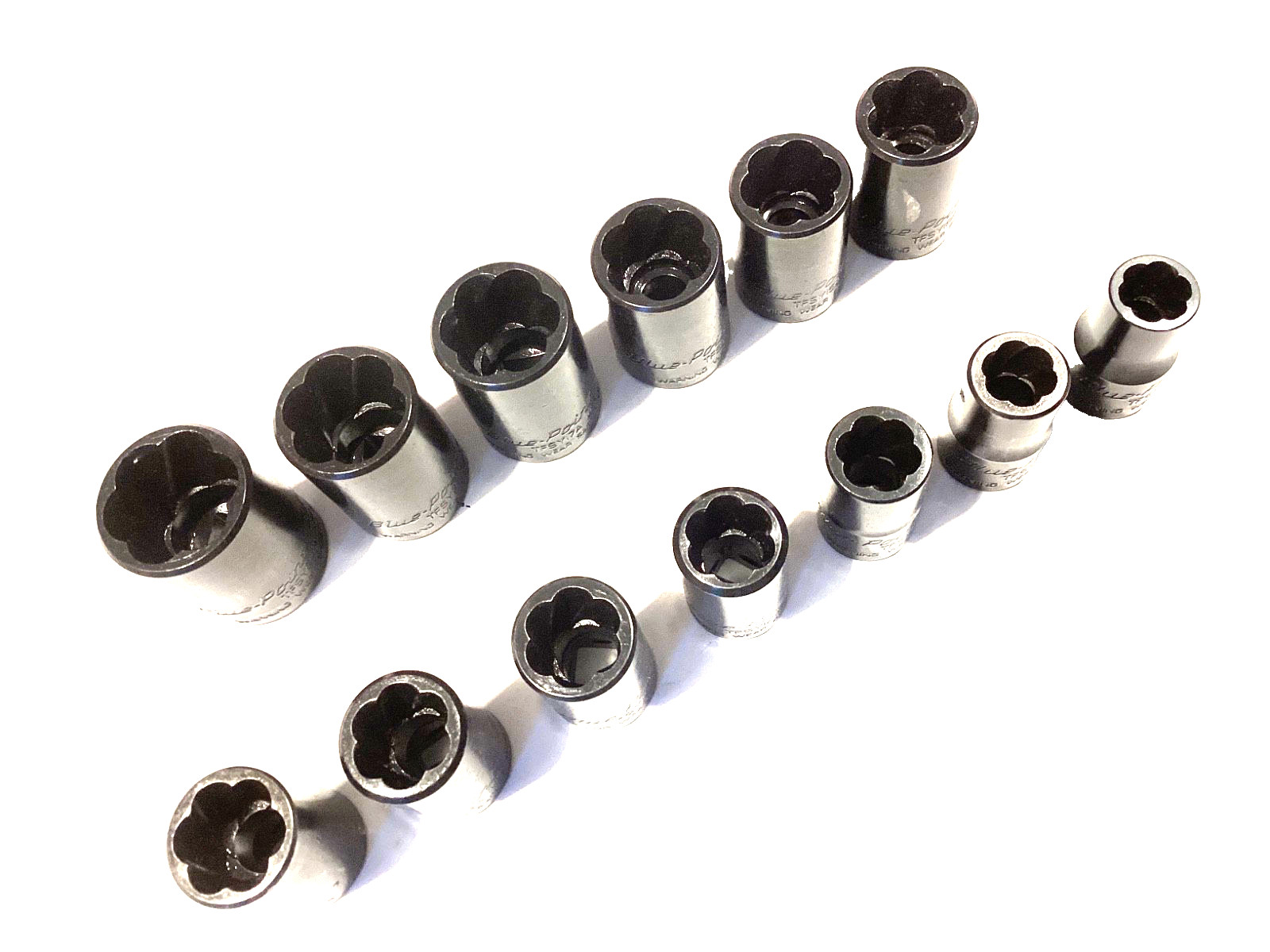 BLUE POINT By SNAP ON 13 Piece 3/8″Dr Shallow Twist Impact Socket Set 213TFSYA