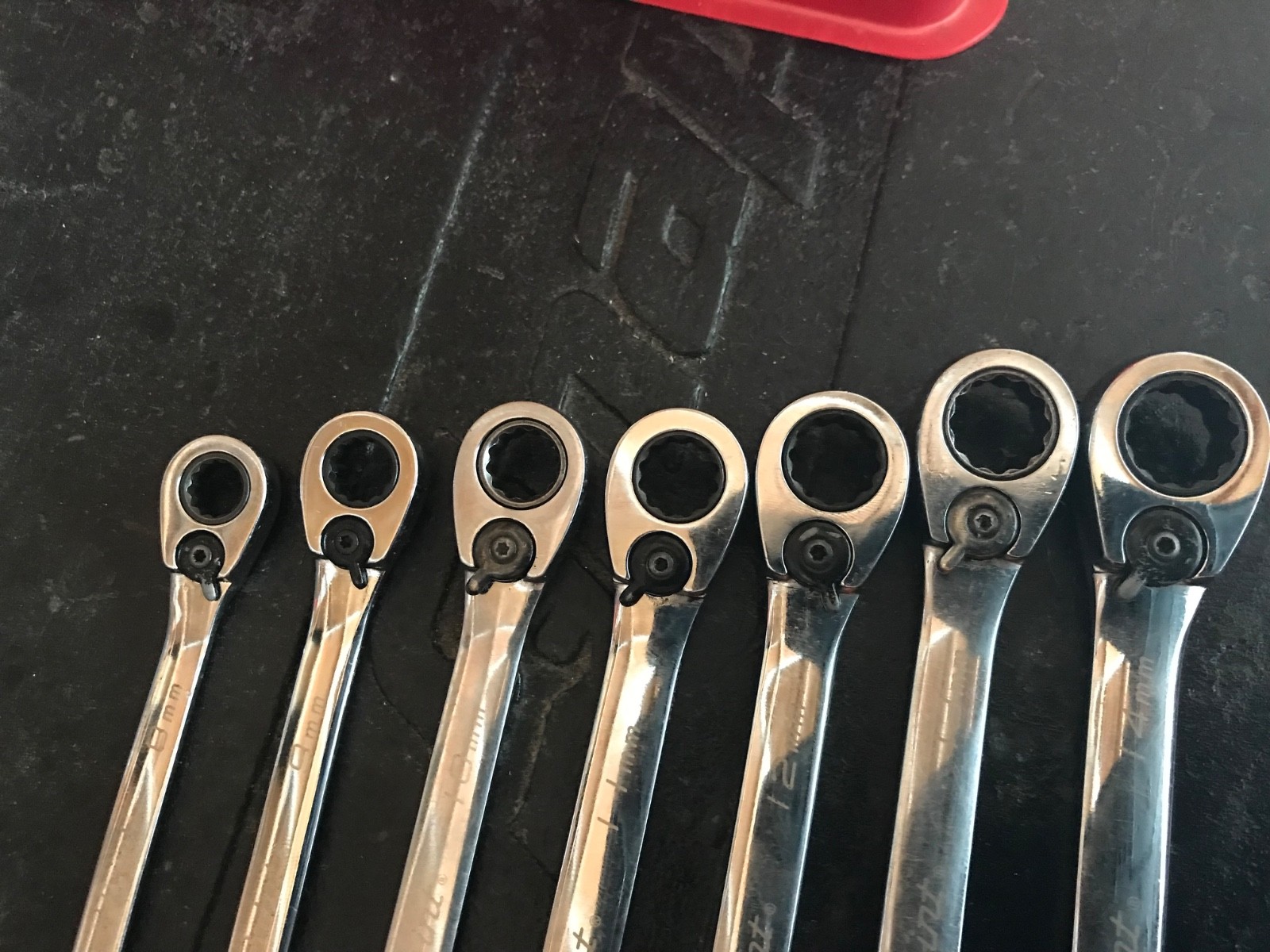 Blue Point BOERM712 Metric Ratcheting Reversible 12pc Wrench Set 8-19mm