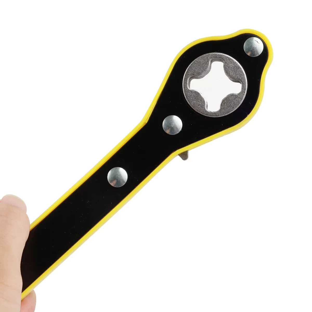 Labor-Saving Car Scissor Jack Ratchet Wrench Tire Wheel Lug Wrench Tool US