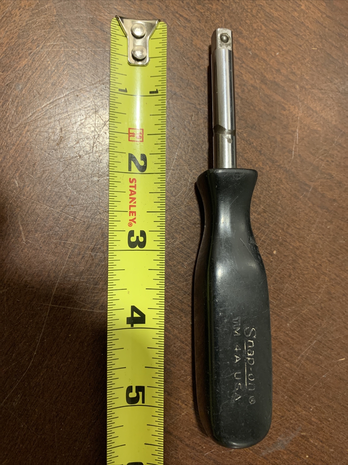 Snap On Tool USA TM4A Vintage Rare Black Handle 1/4”Dr Socket Driver Screwdriver