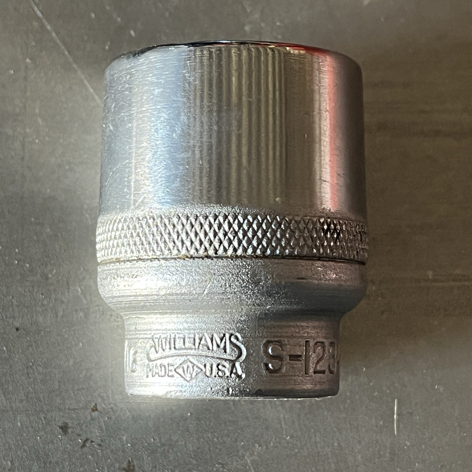 Williams S-1234 1/2″ drive 12pt Shallow Socket, Size 1-1/16″ Chrome USA