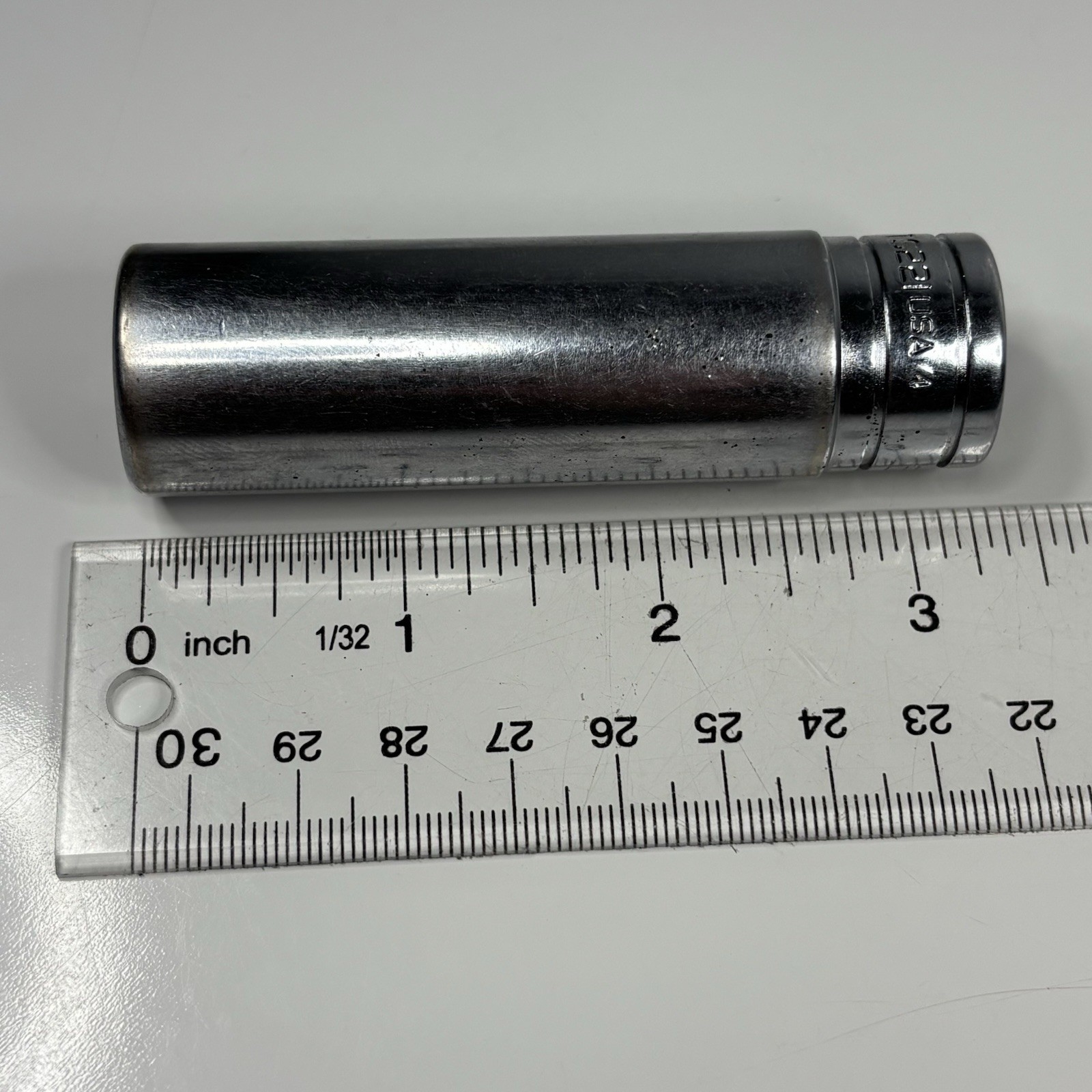 Snap On Tools TS221 1/2 Dr 6Pt SAE 11/16 Flank Dr Deep Chrome Socket USA 1994