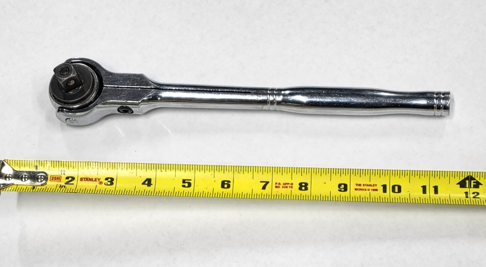 Matco Tools 1/2 in Drive 100 Tooth Round Swivel Ratchet CR11ST Chrome