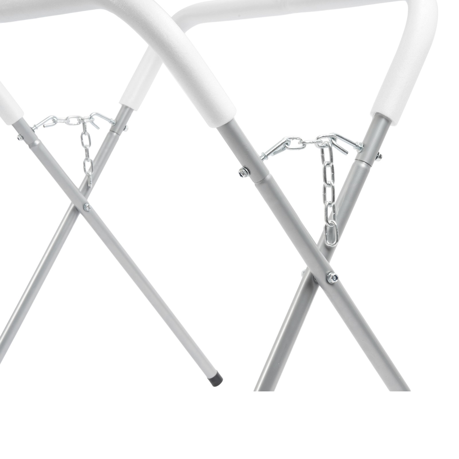 Heavy Duty Auto Body Painting Adjustable Work Stand 500 LBS For Bumpers Silvery