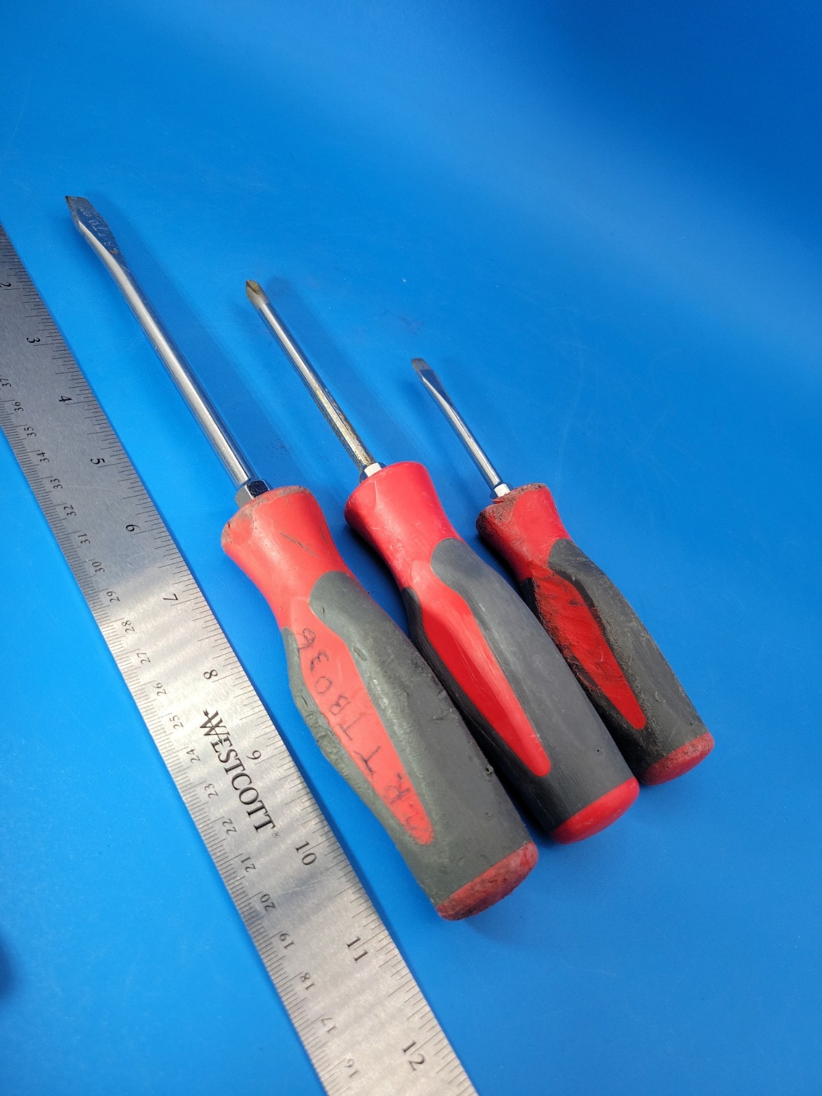 Snap-on Tools Screwdriver Set Phillips & Flat Head SHD Series 3 Pieces USA S-9-8