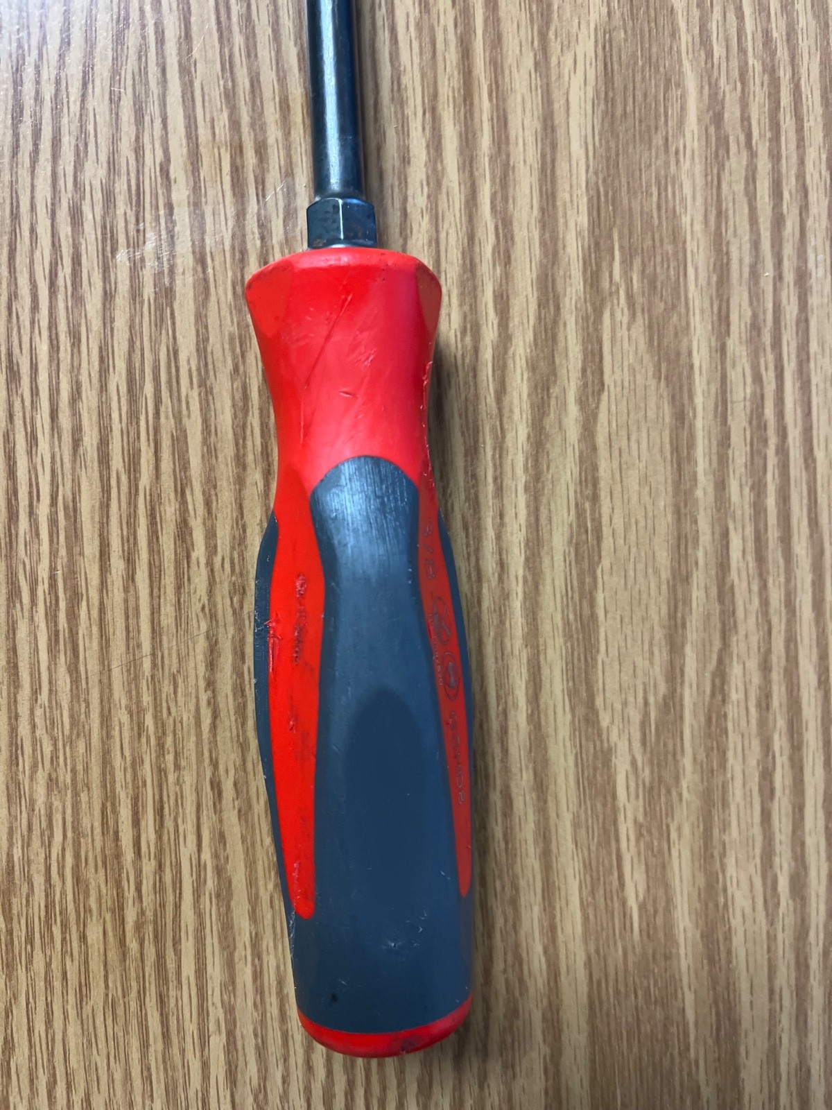 SNAP ON GSHD8 3/8 FLAT BLADE SCREWDRIVER 13.5″ LONG RED/GRAY HANDLE – LOT#123