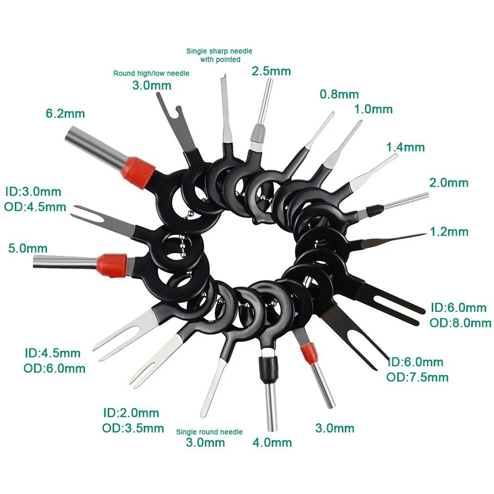 26PCS Car Terminal Pin Removal Tool Kit Wire Connector Extractor Automotive