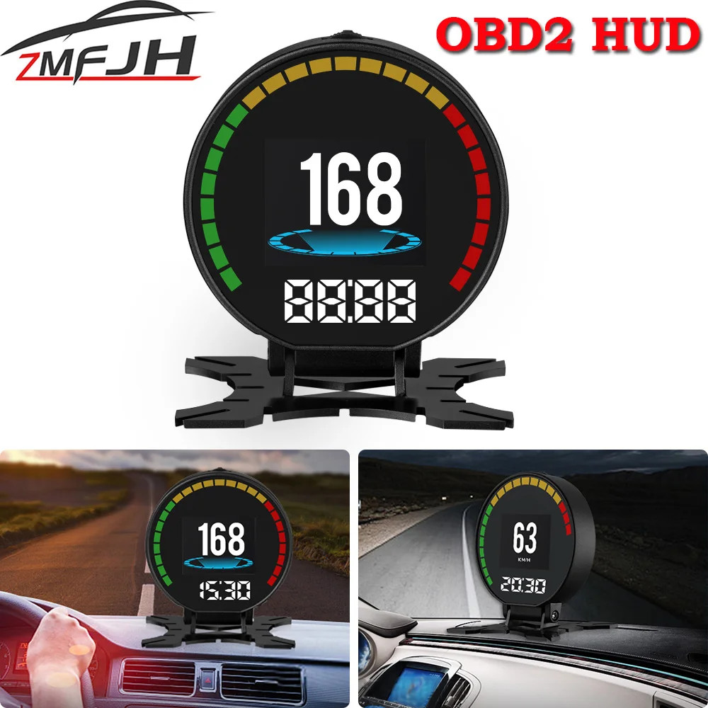 P15 Car OBD Head-Up Display Smart Digital Speedometer Water Temp Gauge Overspeed