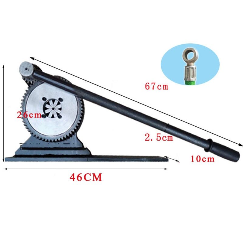 Manual Benchtop Hydraulic Tube Jack Gear Hose Crimper Crimping Machine 8MM-32MM