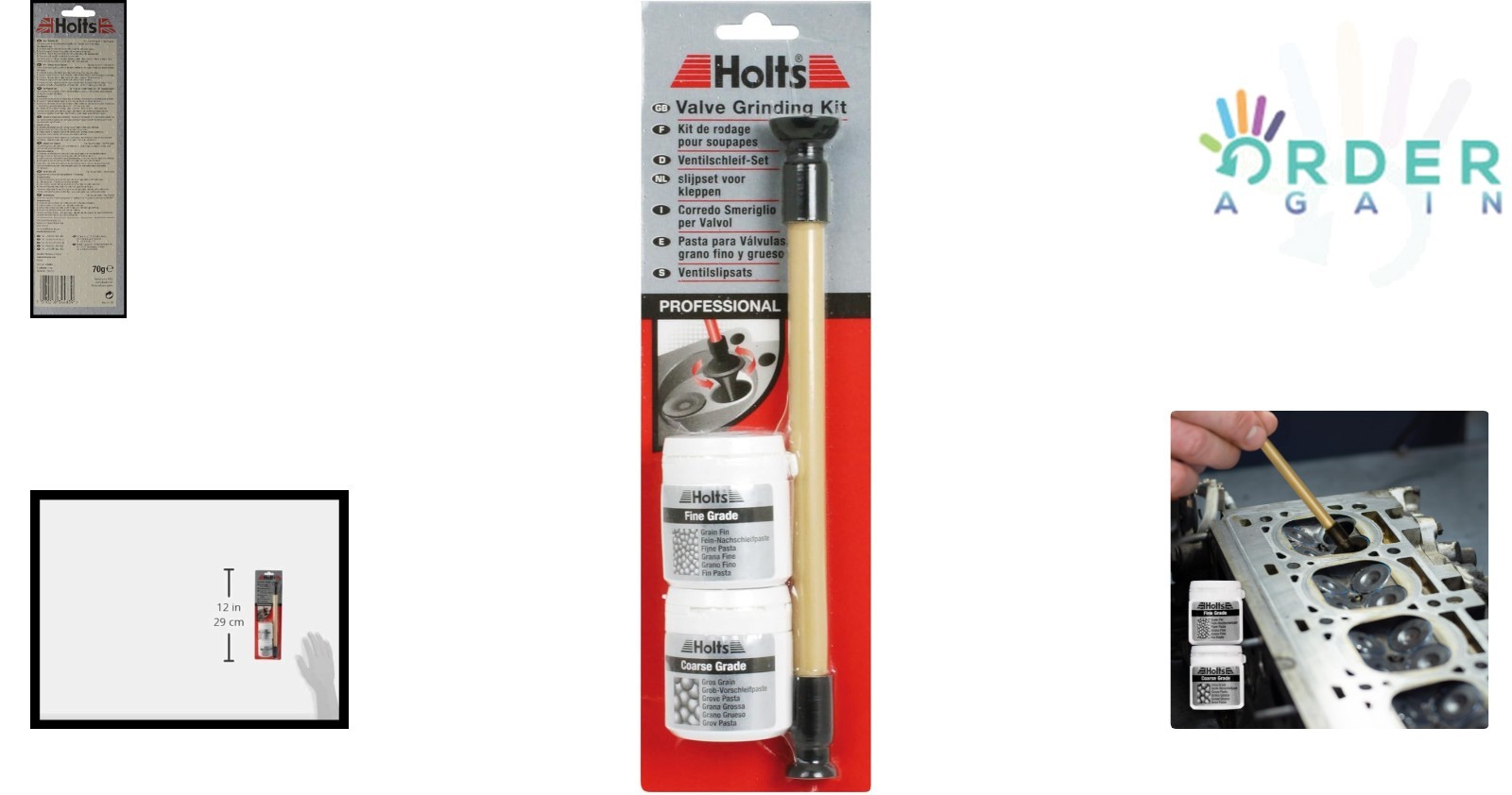 Valve Lapping & Polish Kit Alloy Steel Carbide for Cylinder Head Sealing