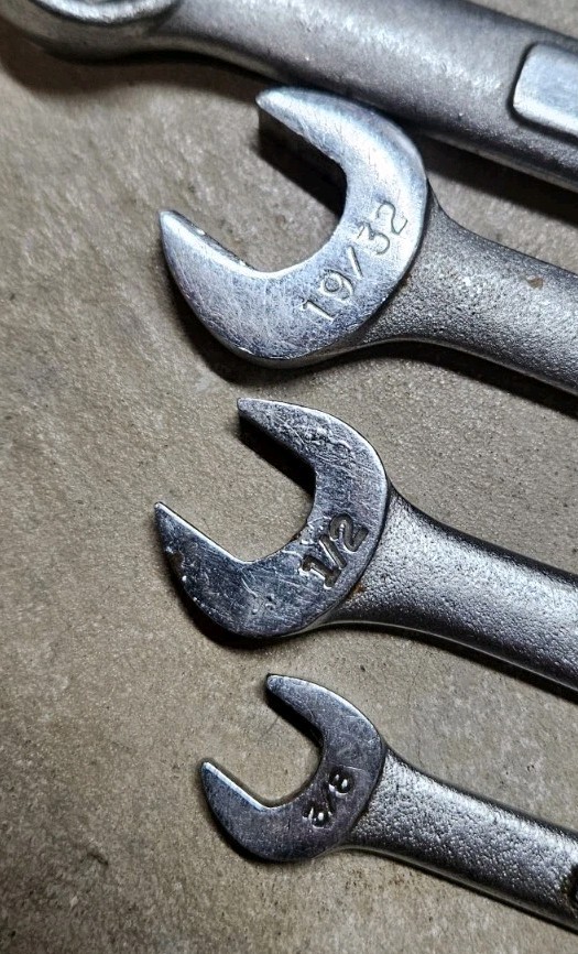 Craftsman V Vanadium 9 Piece Open Box End Wrench Set SAE