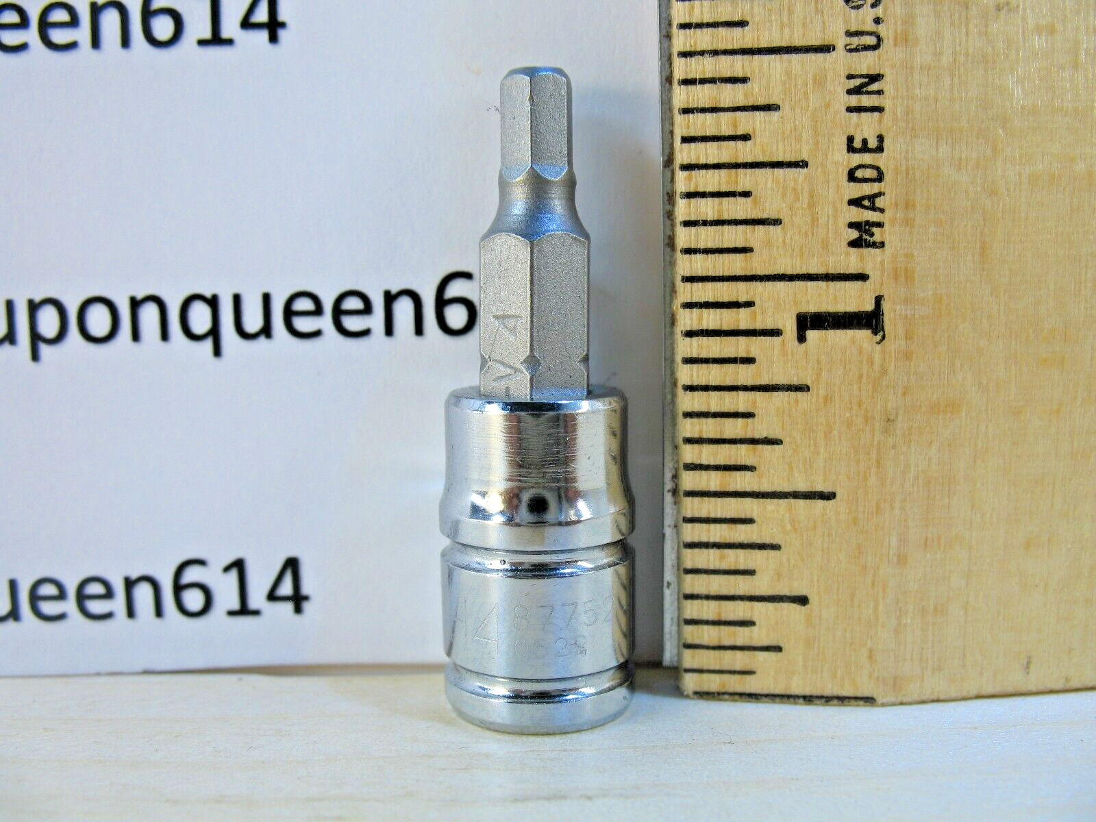 KOBALT 87752-0622, 1/4″ Drive Hex Bit Socket H4mm – Brand New