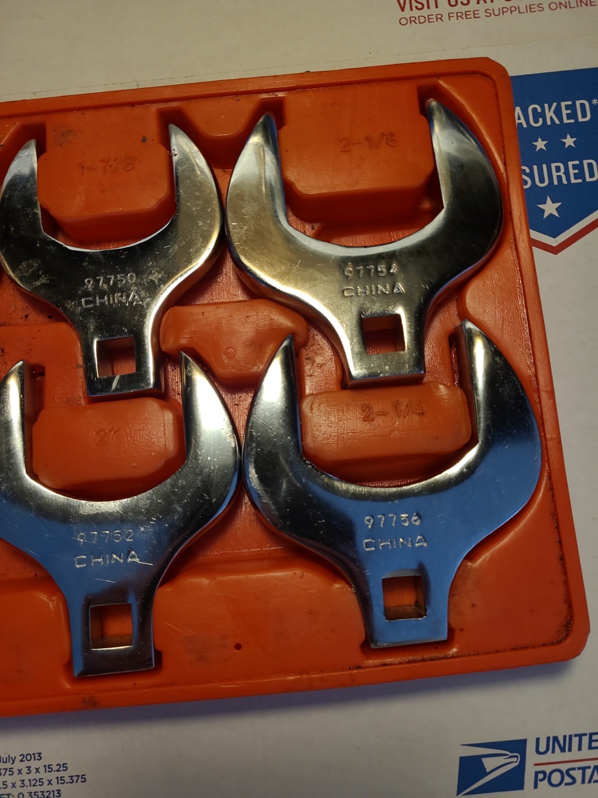 Sunex 9722A 6pc 1/2″ Drive Full Polish Fractional SAE Jumbo Crowfoot Wrench