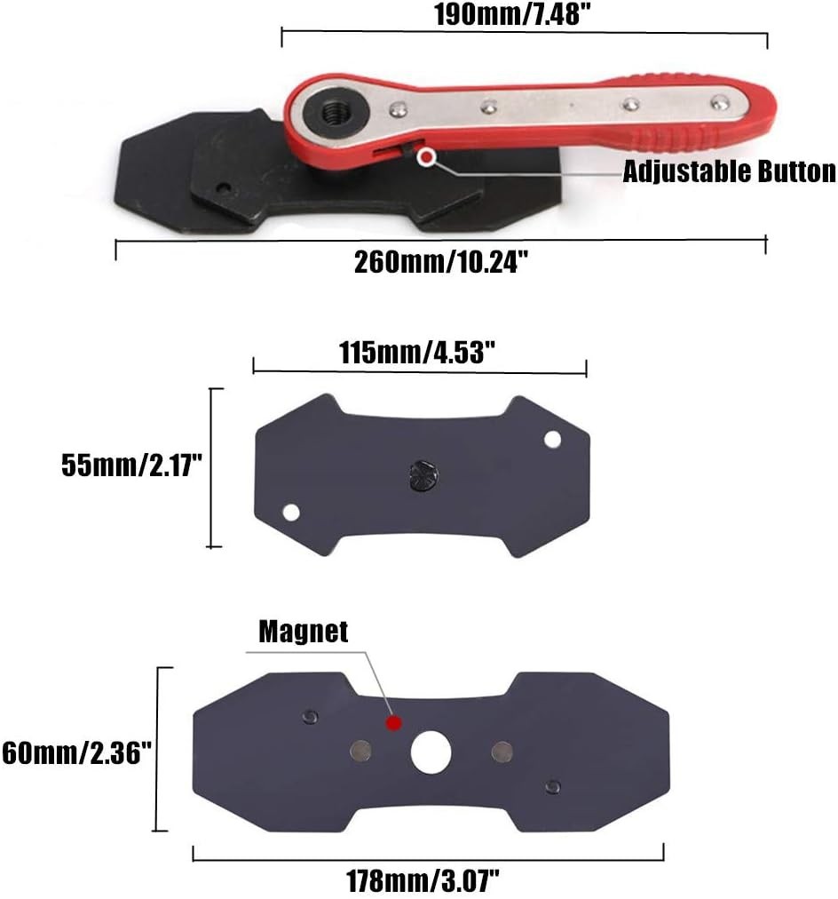 360° Brake Caliper Press Tool with Extra Large Plates for Efficient Repairs
