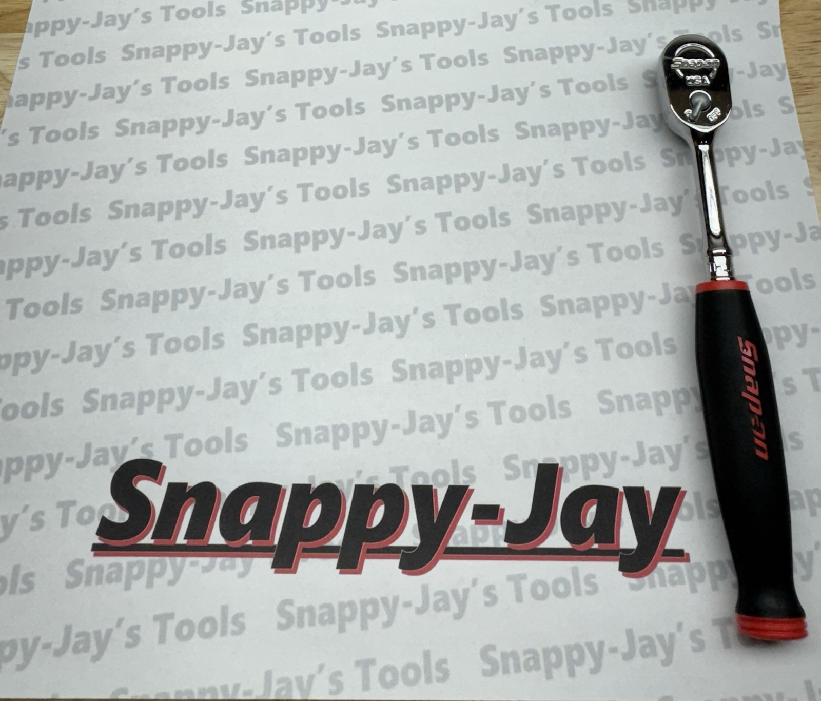 Snap-on Tools USA NEW 1/4″ Drive RED Soft Grip Long Handle Ratchet THL72