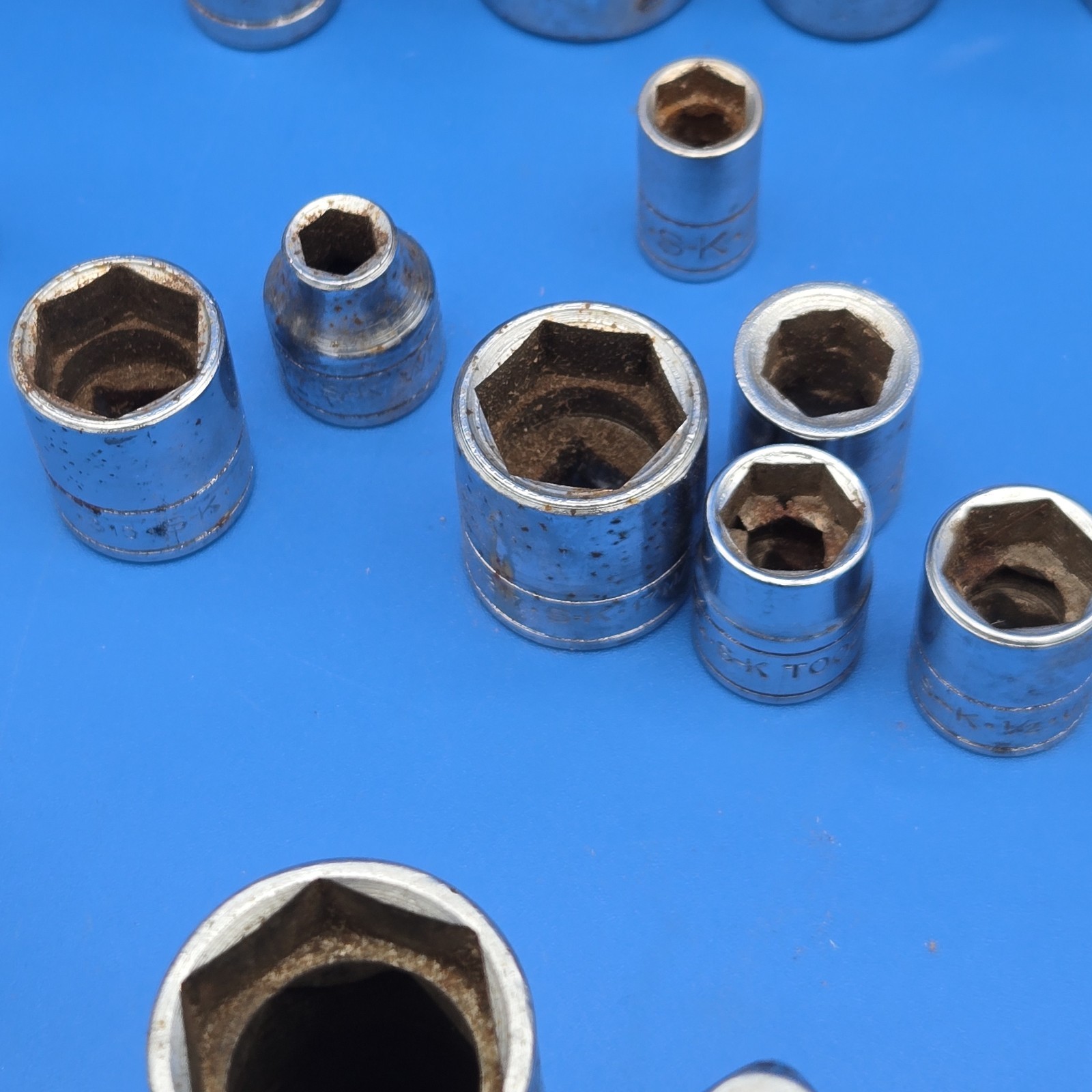 89 Pc Mixed Socket Lot S-K Craftsman Master Mechanic SAE Metric Tools