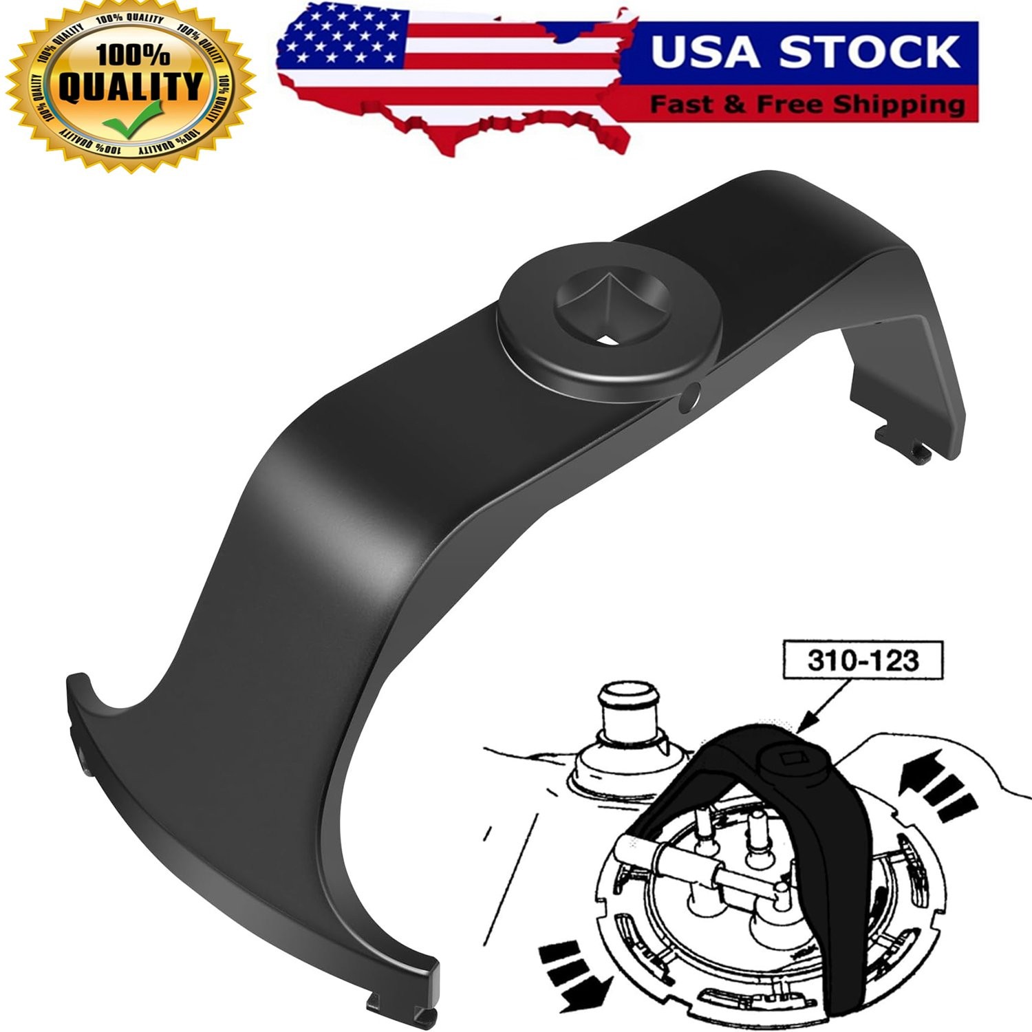 6599 Fuel Tank Lock Ring Wrench Tool Pump Removal Installer for Chrsyler Ford GM
