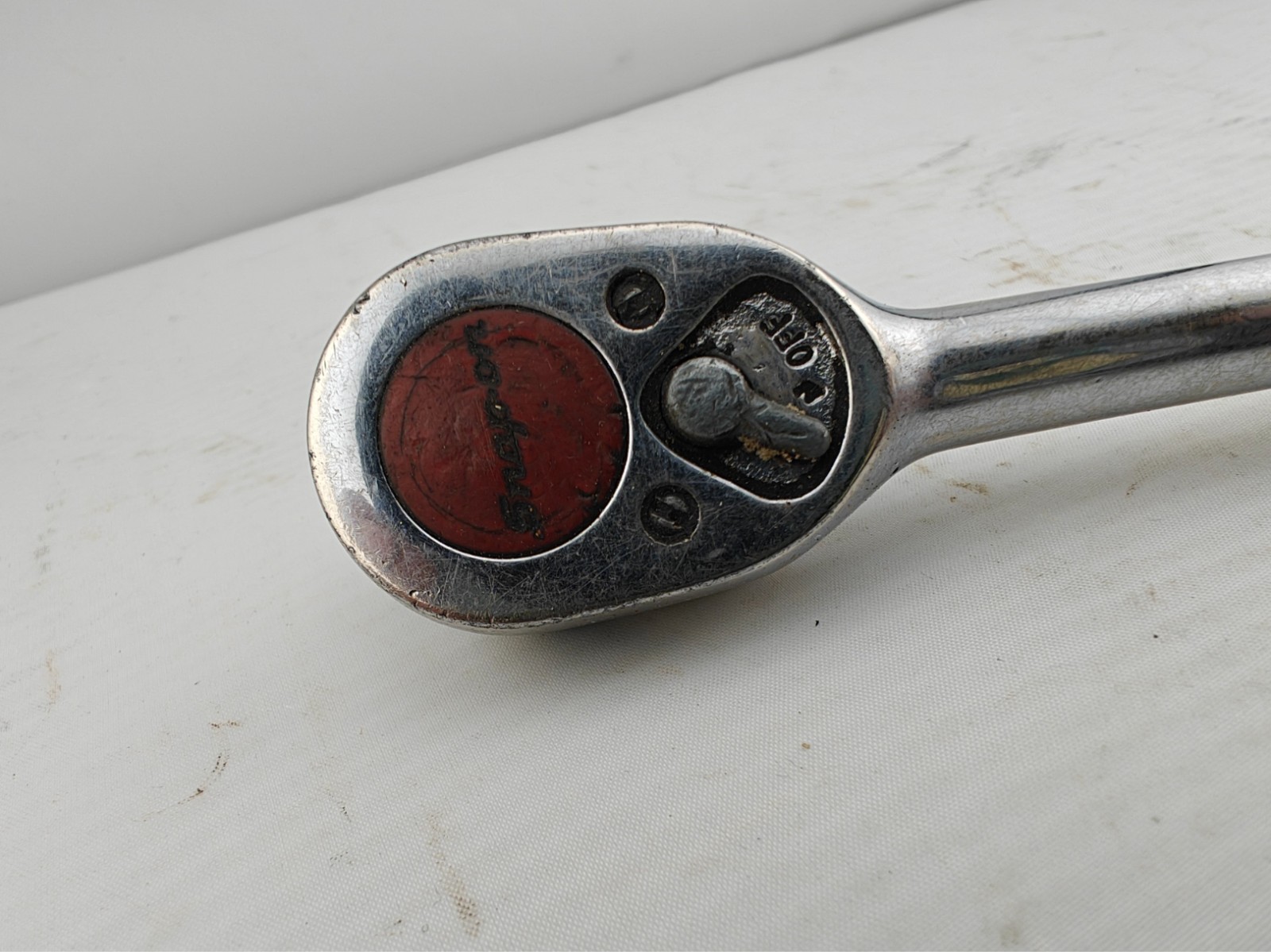 Vintage Snap On 3/8″ Drive 7.5″ Long Socket Ratchet Model F730 Made in USA Used