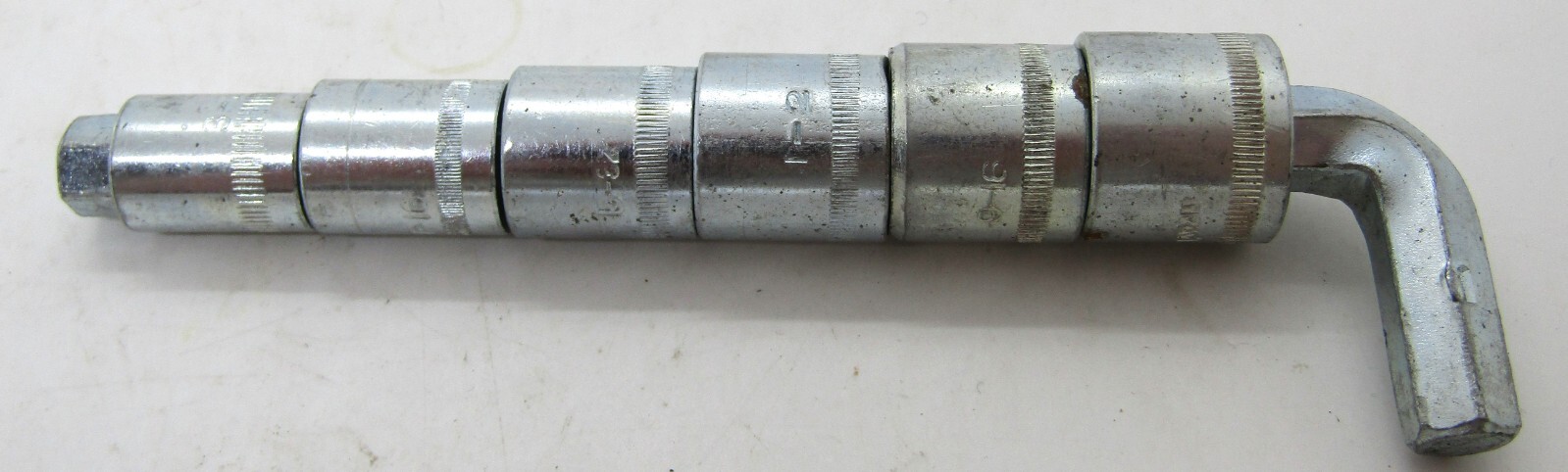 Hex Key Socket Set, 7-Piece, 6- Point 3/8-5/8 Sockets, Made in Japan.