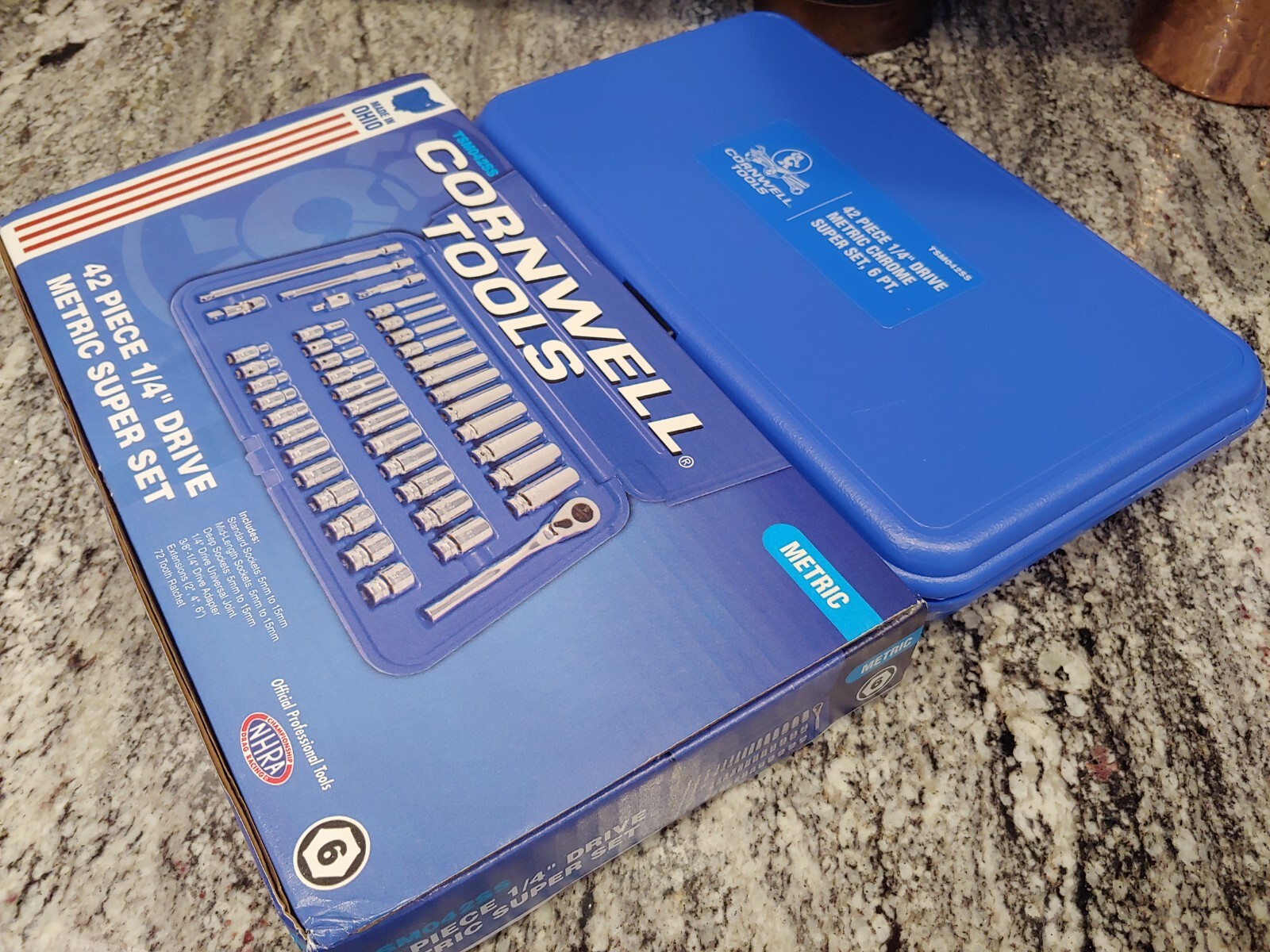 Cornwell Tools 42 Piece 1/4″ Drive 6pt. Metric Super Socket Set