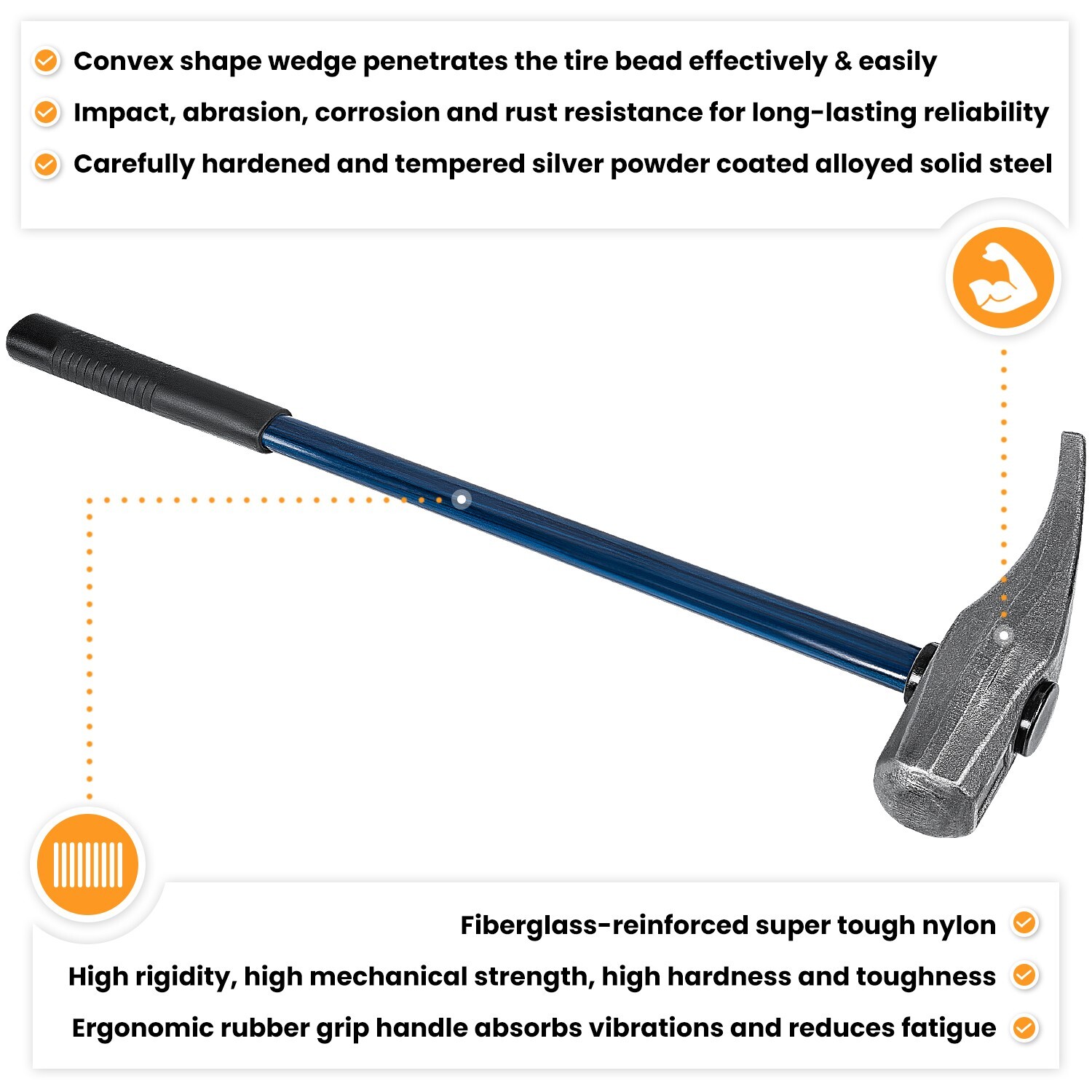 Replace for Ken-Tool 35429 Tire Bead Breaker Wedge TG11E Tire Hammer 32 in, STL