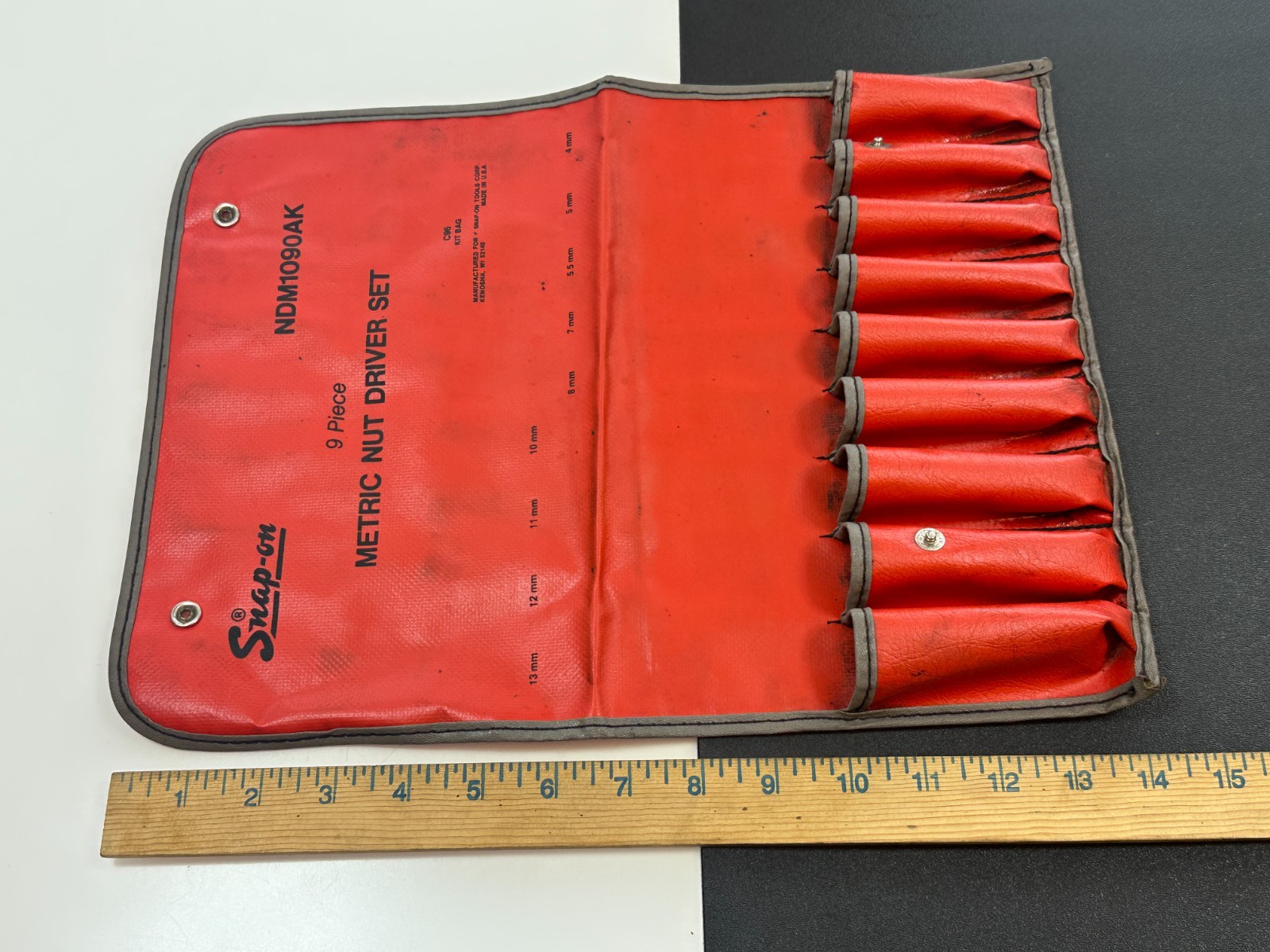 🇺🇸Snap-on Tools USA C96 Kit Bag (No Tools) for NDM1090AK Metric Nut Driver Set