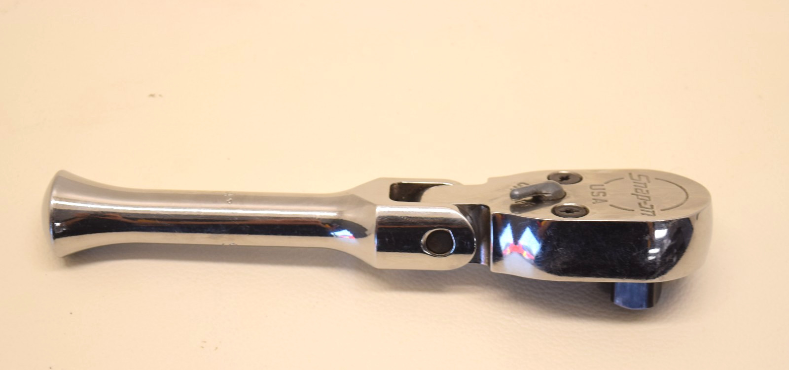 Snap-On 1/2 Drive SKF80A USA Stubby Handle Flex Head Ratchet – USED