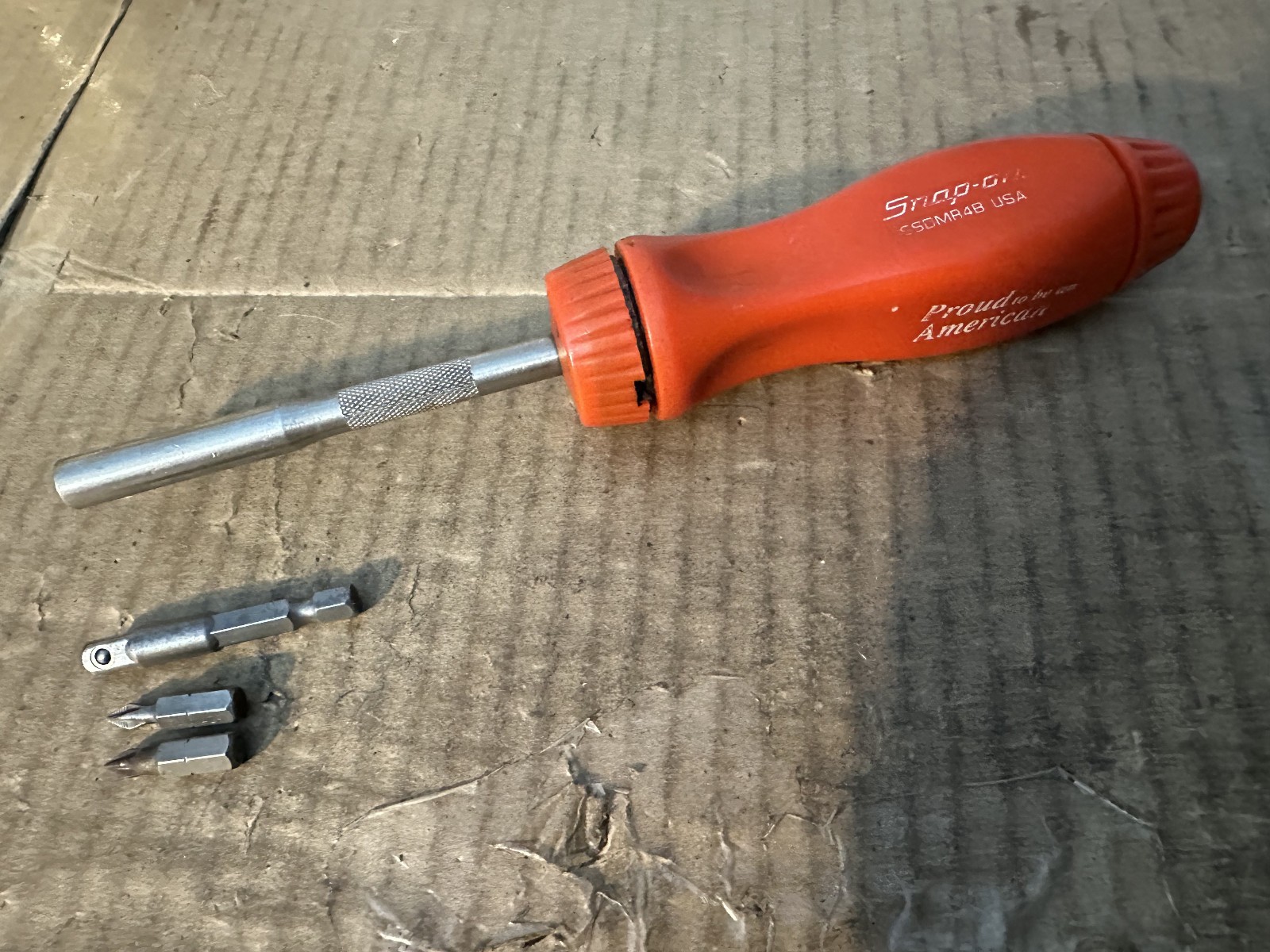SNAP-ON RED MAGNETIC BIT 1/4″ SOCKET DRIVER & BITS SSDMR4B PROUD TO BE AMERICAN